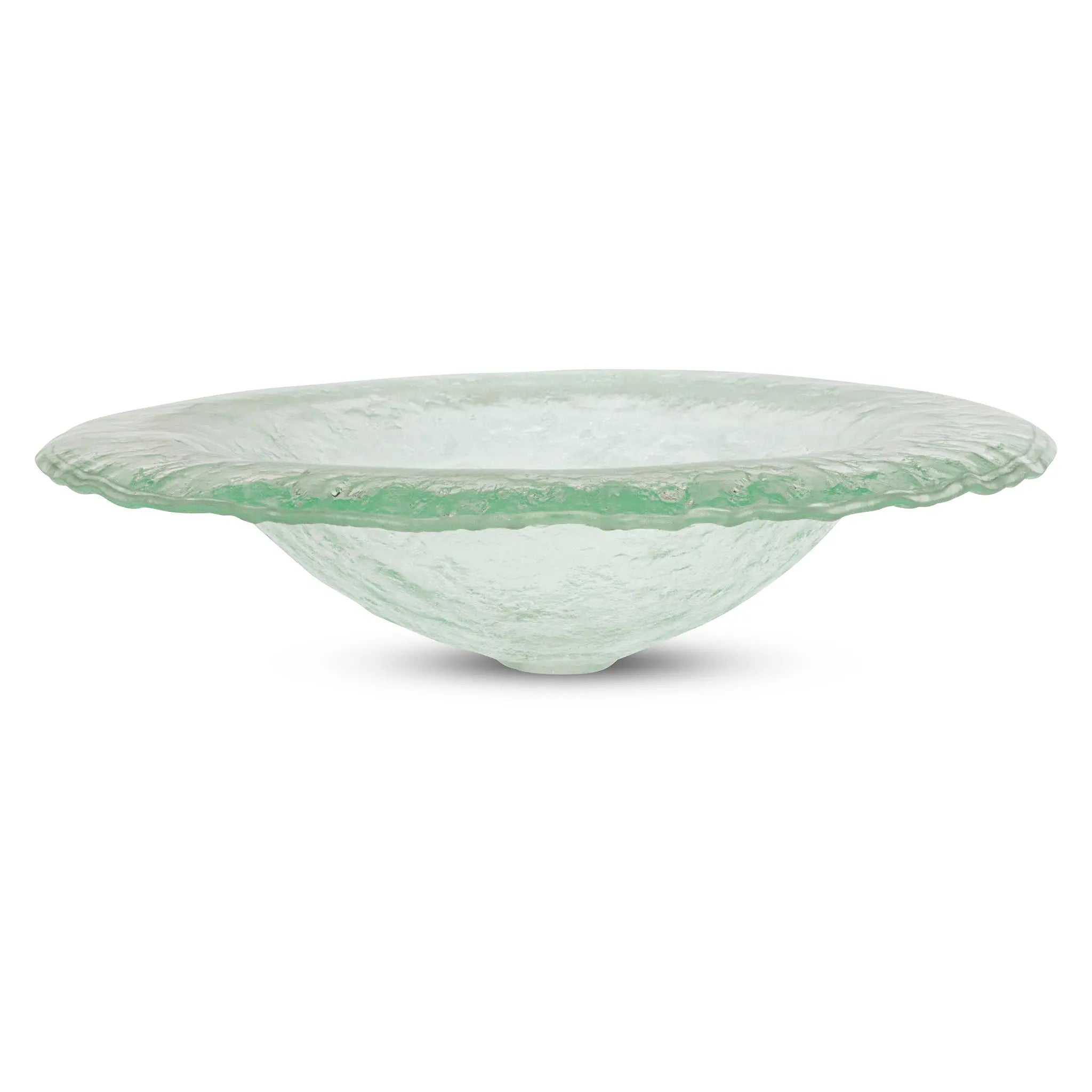 LAS01 Glass Round Vessel Sink - Premium Handcrafted Basin VERRE GALLERY by Renaissance Glassworks Inc