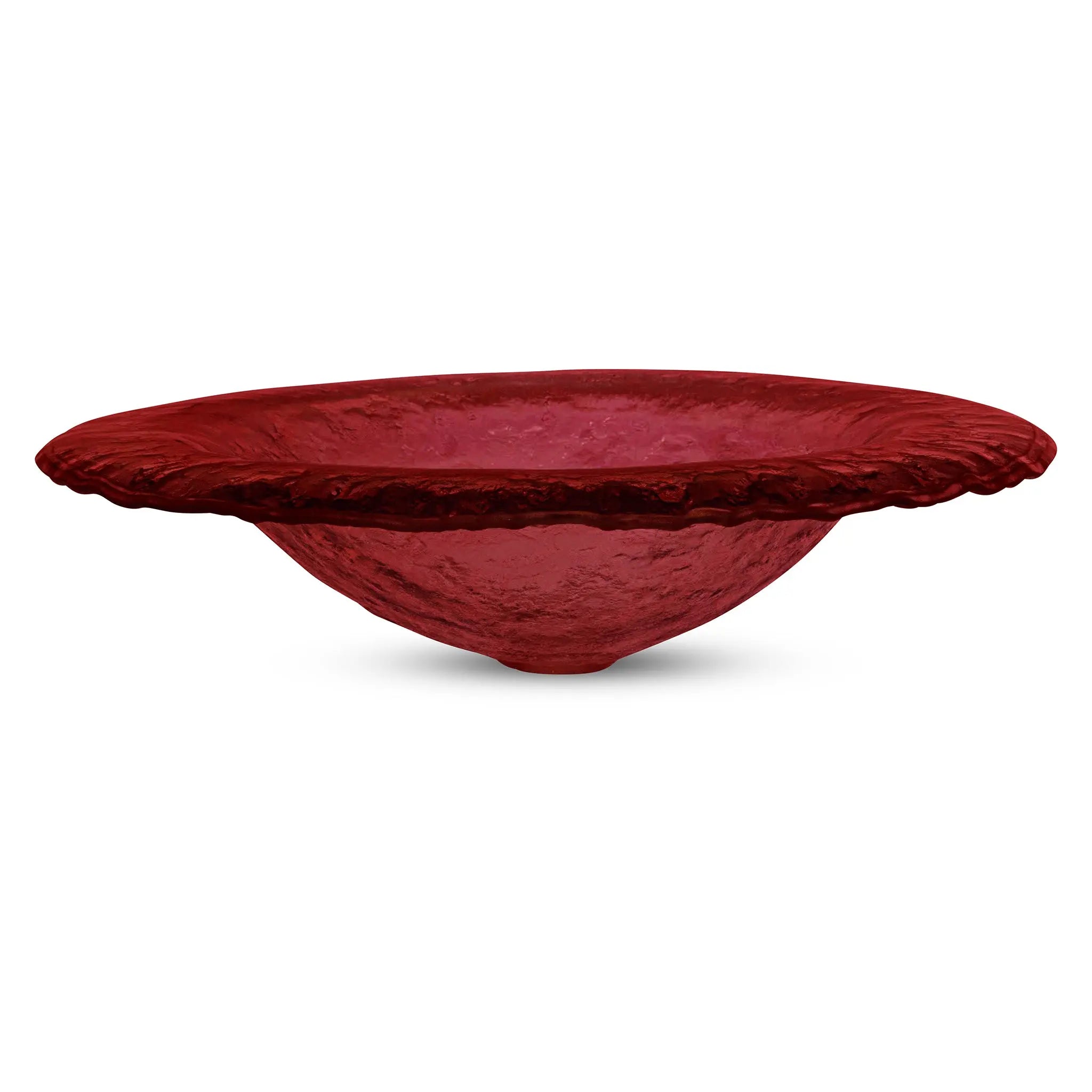 LAS01 Glass Round Vessel Sink - Premium Handcrafted Basin VERRE GALLERY by Renaissance Glassworks Inc