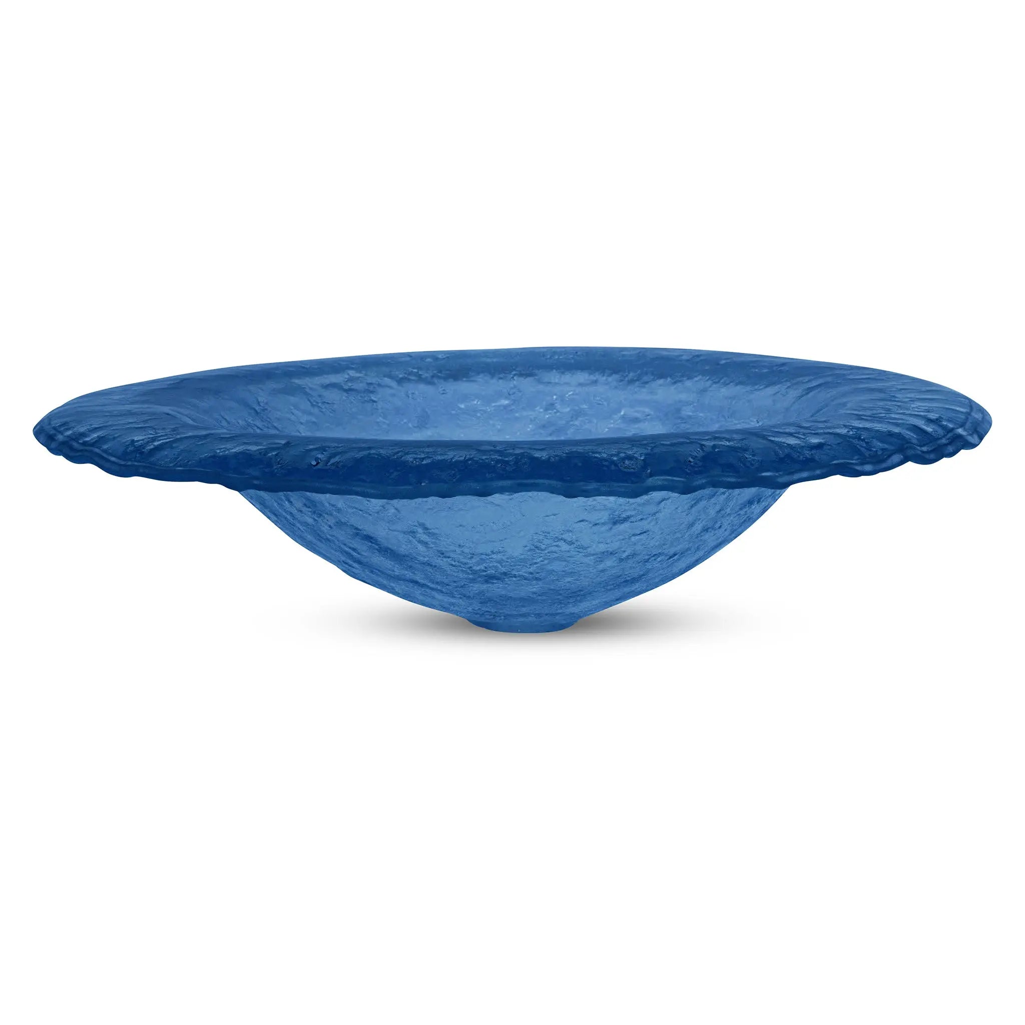 LAS01 Glass Round Vessel Sink - Premium Handcrafted Basin VERRE GALLERY by Renaissance Glassworks Inc
