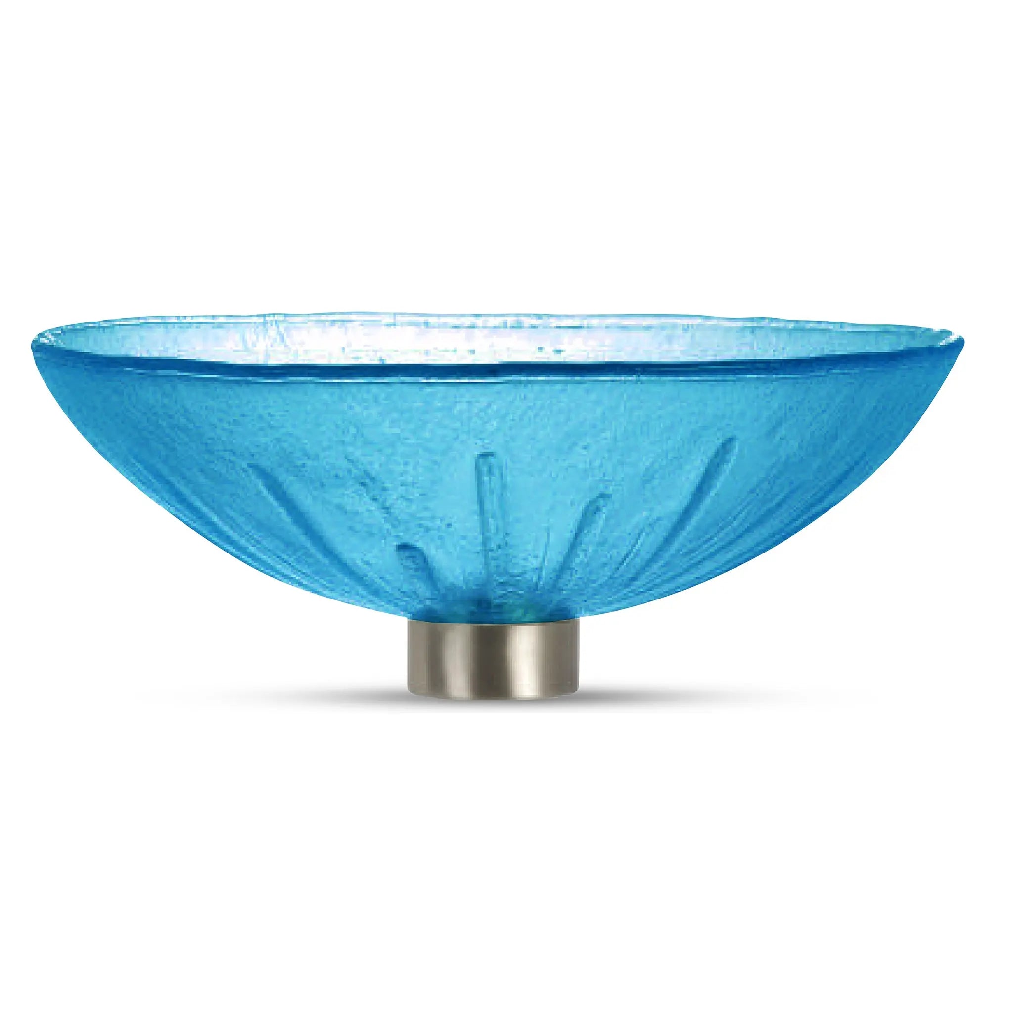 LAS04 Glass Round Vessel Sink - Premium Handcrafted Basin VERRE GALLERY by Renaissance Glassworks Inc