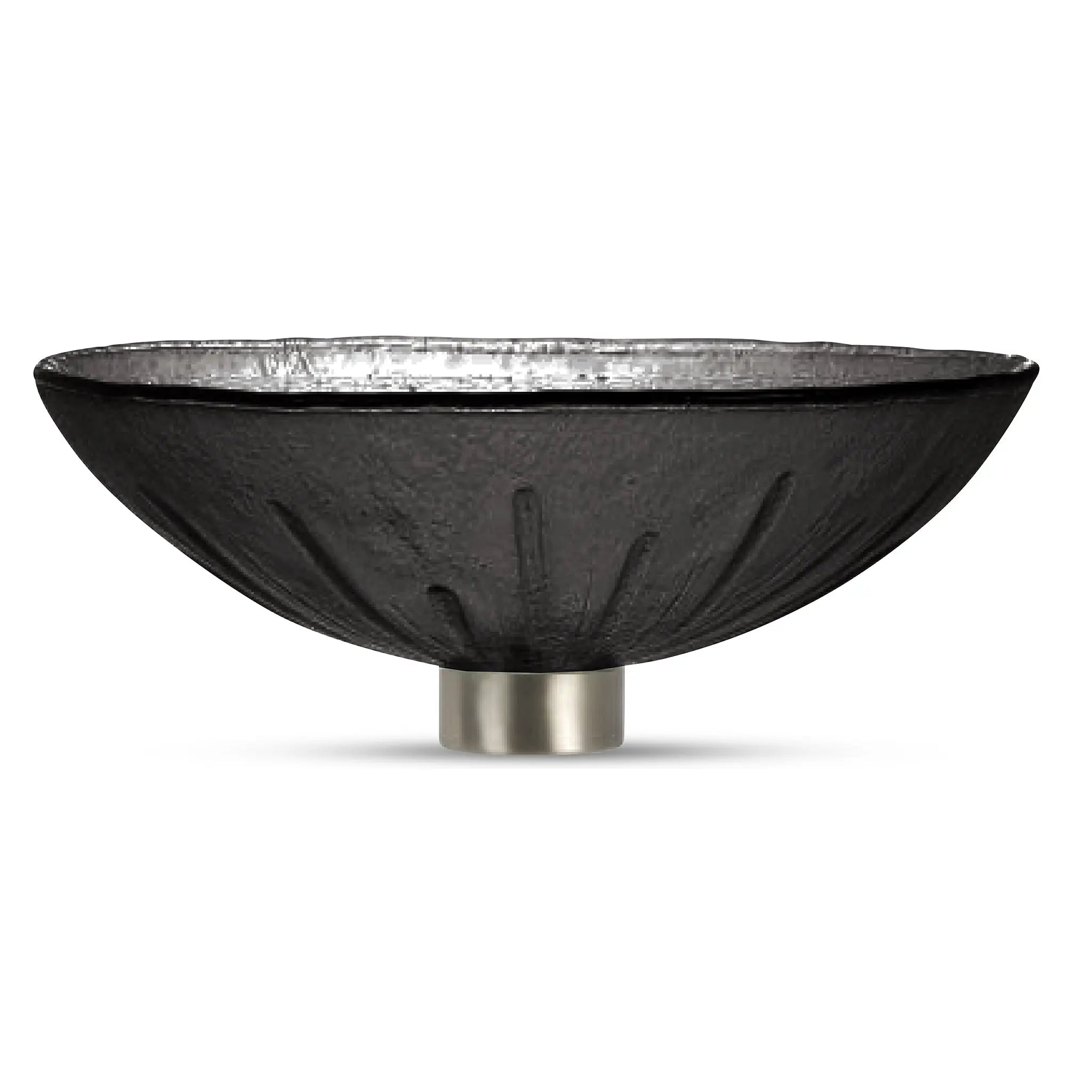 LAS04 Glass Round Vessel Sink - Premium Handcrafted Basin VERRE GALLERY by Renaissance Glassworks Inc