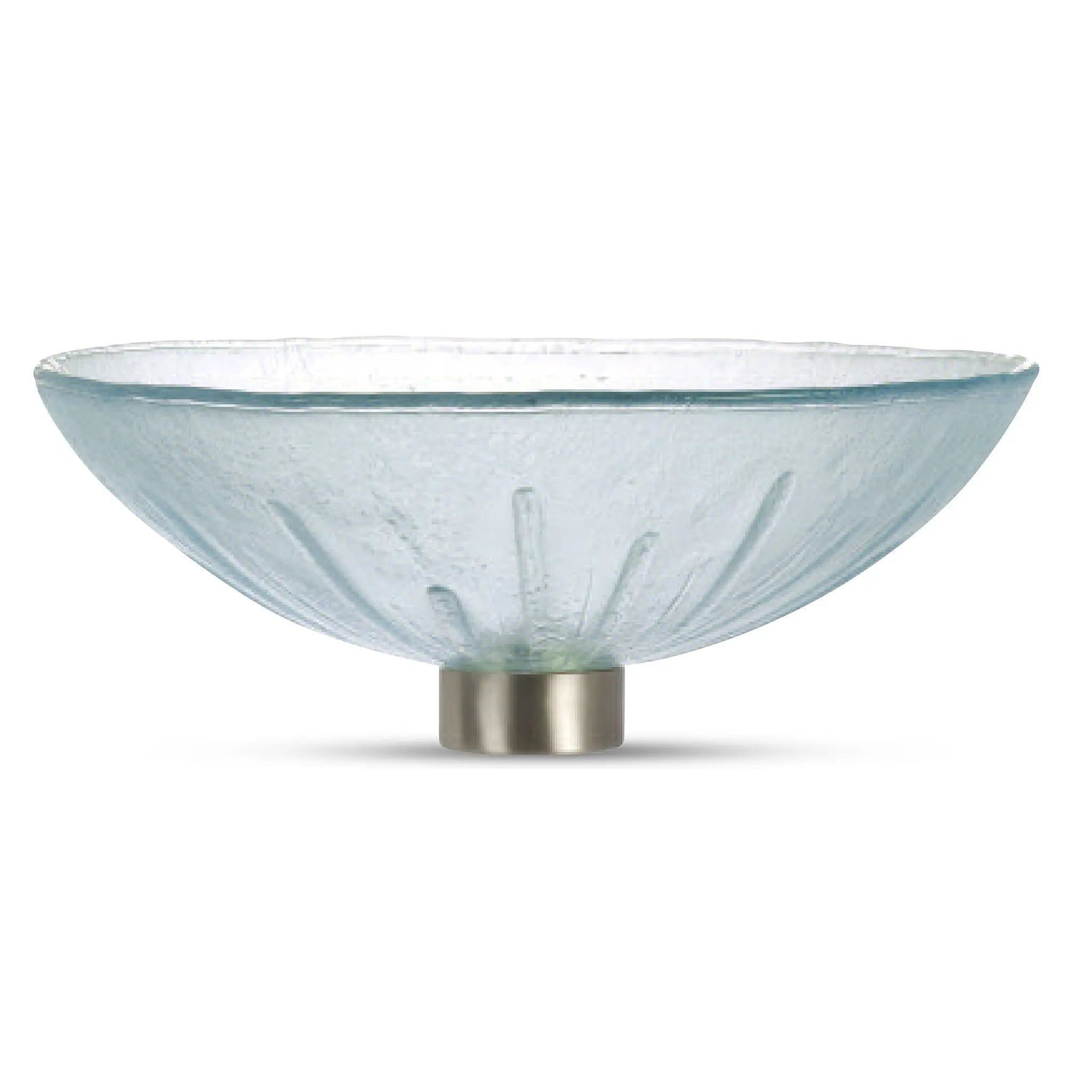 LAS04 Glass Round Vessel Sink - Premium Handcrafted Basin VERRE GALLERY by Renaissance Glassworks Inc