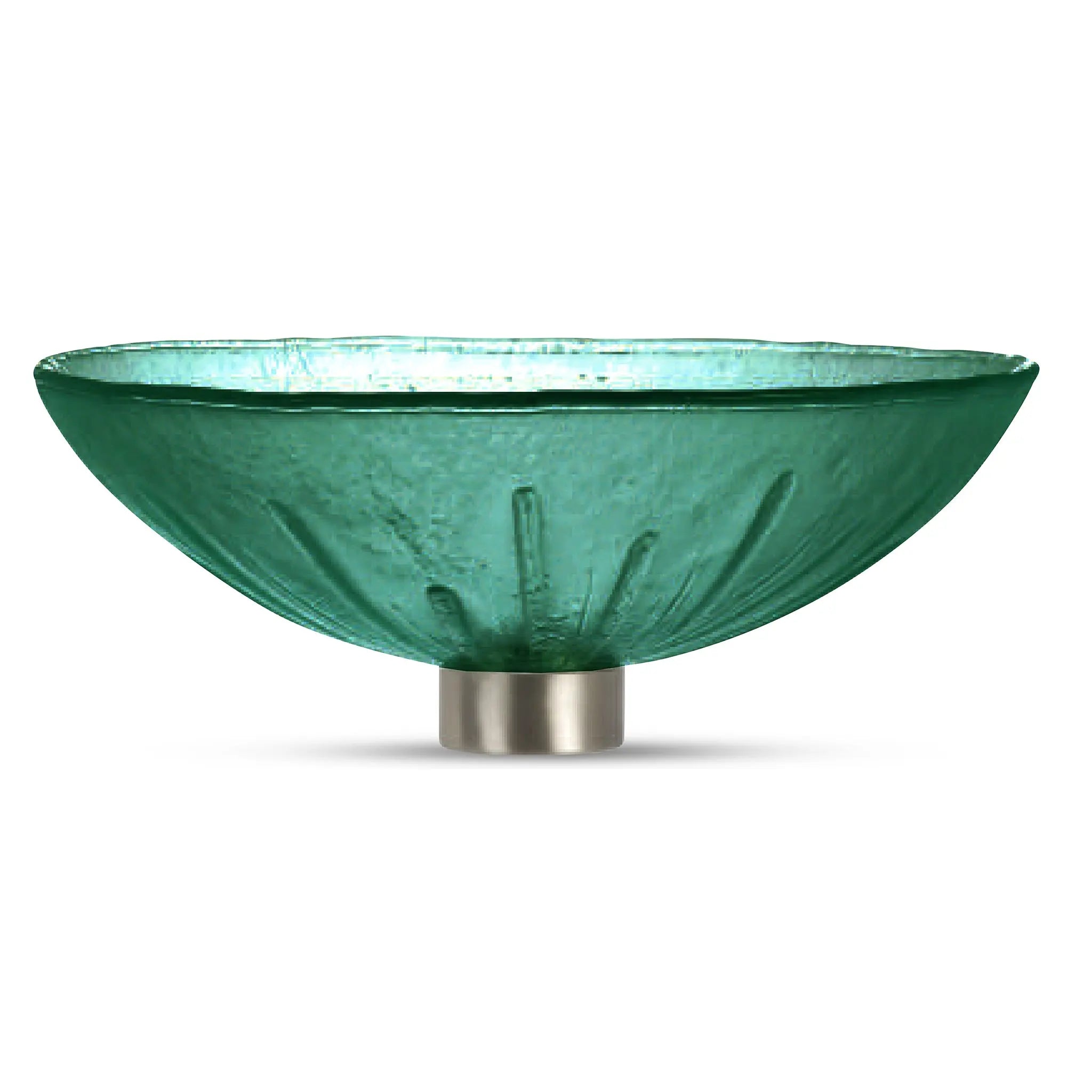 LAS04 Glass Round Vessel Sink - Premium Handcrafted Basin VERRE GALLERY by Renaissance Glassworks Inc