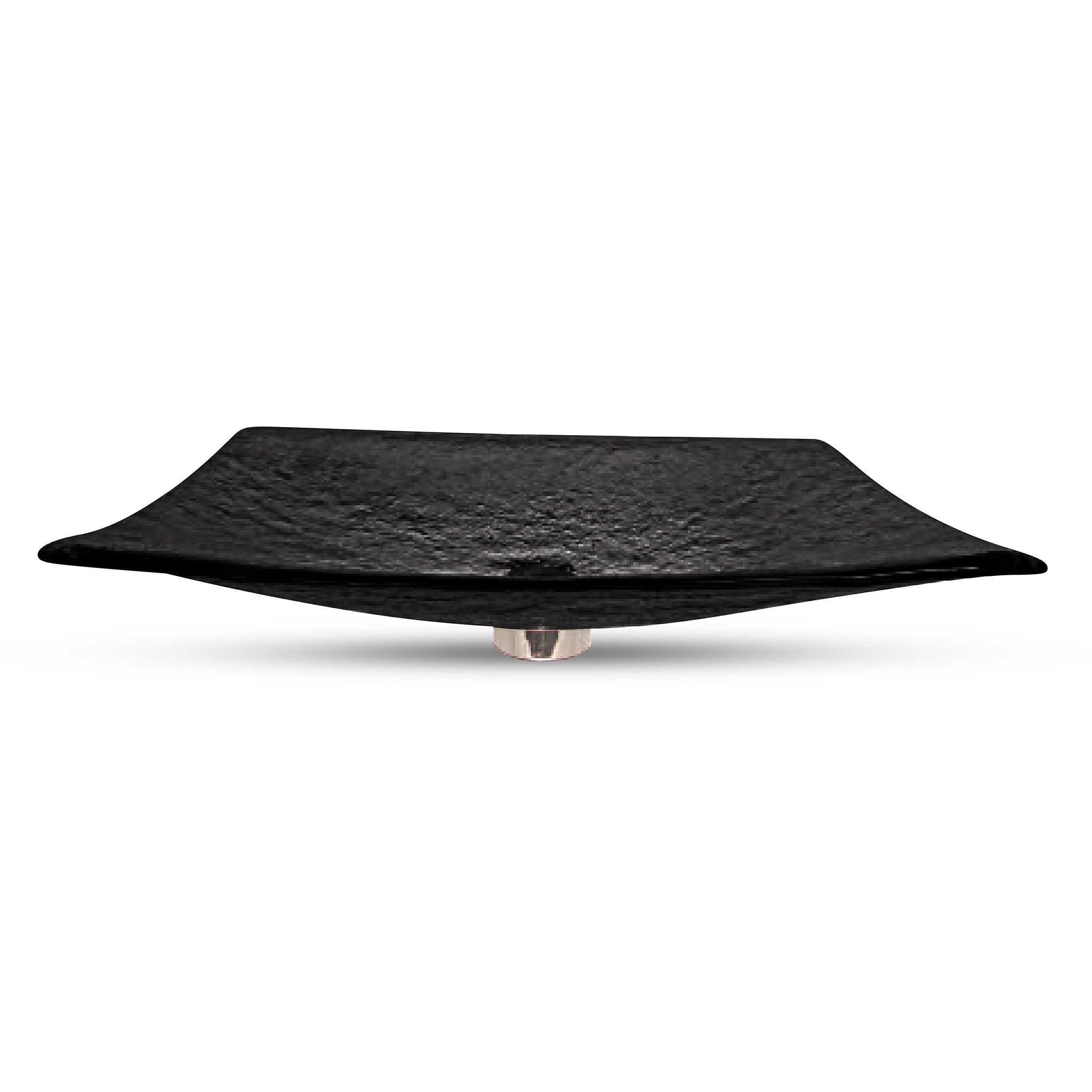 LAS072 Glass Rectangular Vessel Sink - Premium Handcrafted Basin VERRE GALLERY by Renaissance Glassworks Inc