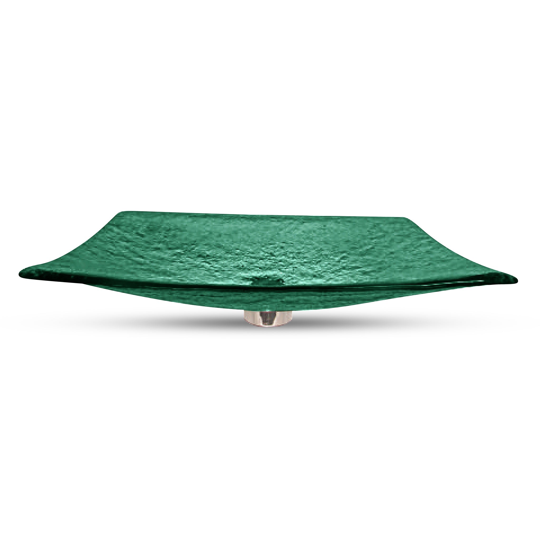 LAS072 Glass Rectangular Vessel Sink - Premium Handcrafted Basin VERRE GALLERY by Renaissance Glassworks Inc