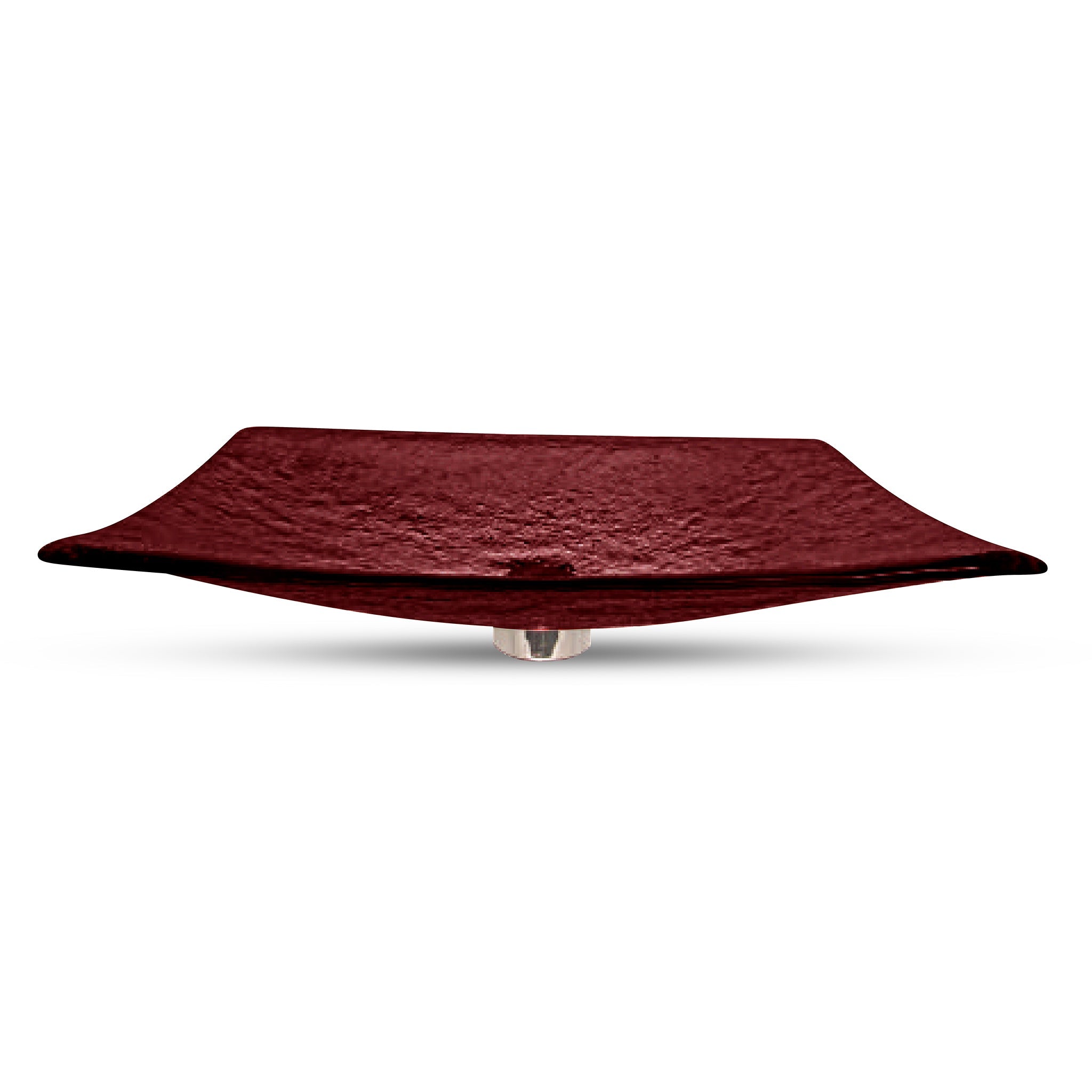 LAS072 Glass Rectangular Vessel Sink - Premium Handcrafted Basin VERRE GALLERY by Renaissance Glassworks Inc