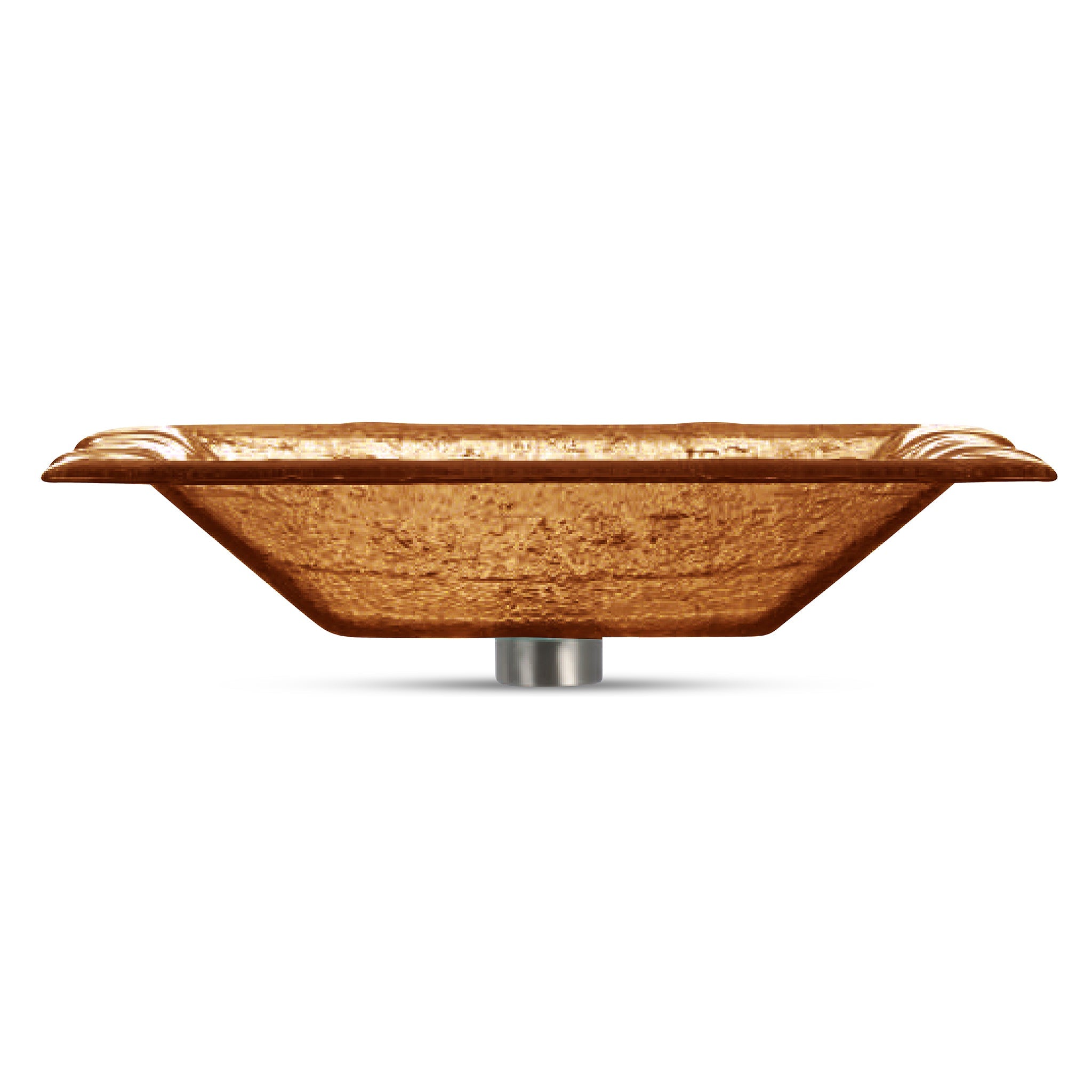LAS07 Glass Rectangular Vessel Sink - Premium Handcrafted Basin VERRE GALLERY by Renaissance Glassworks Inc
