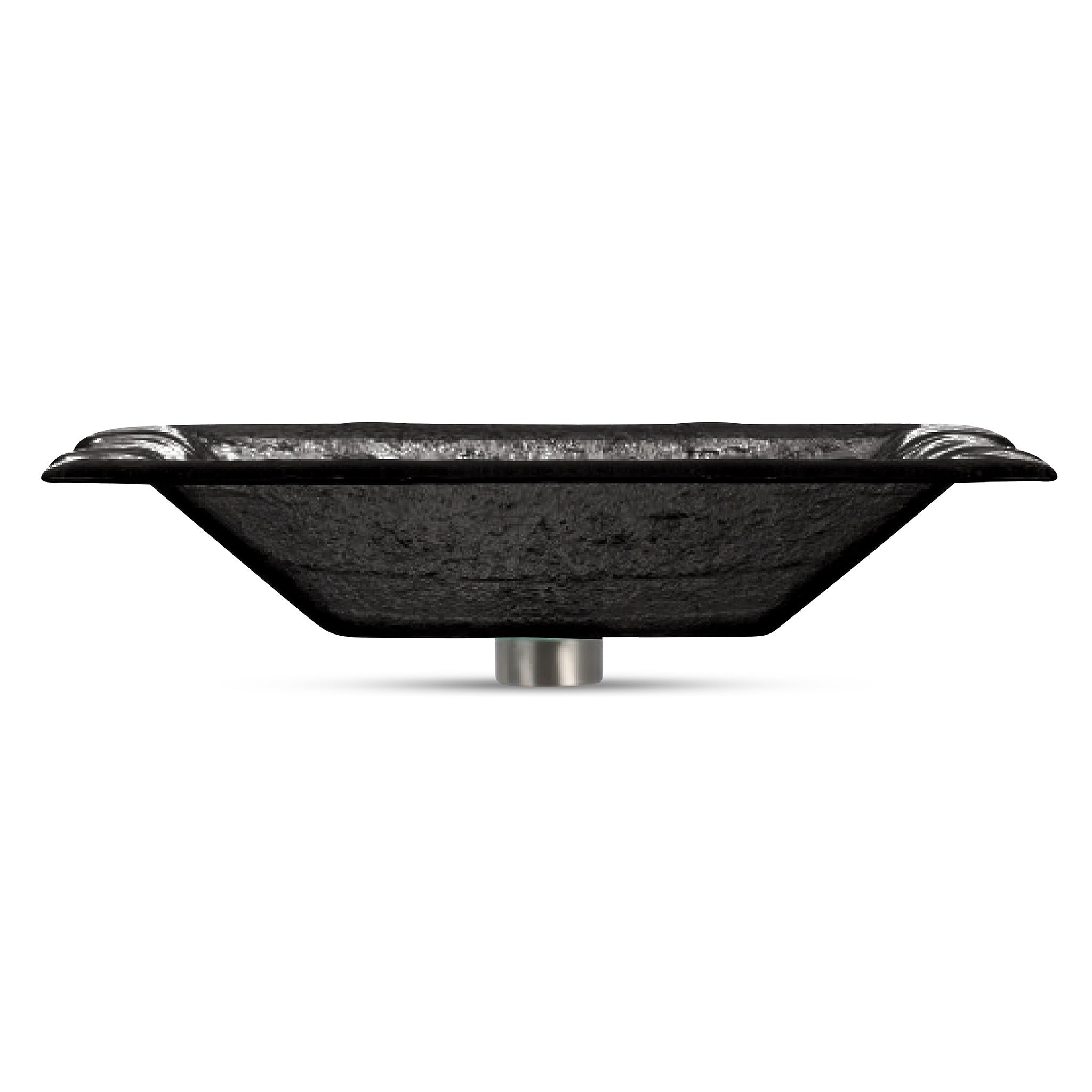 LAS07 Glass Rectangular Vessel Sink - Premium Handcrafted Basin VERRE GALLERY by Renaissance Glassworks Inc