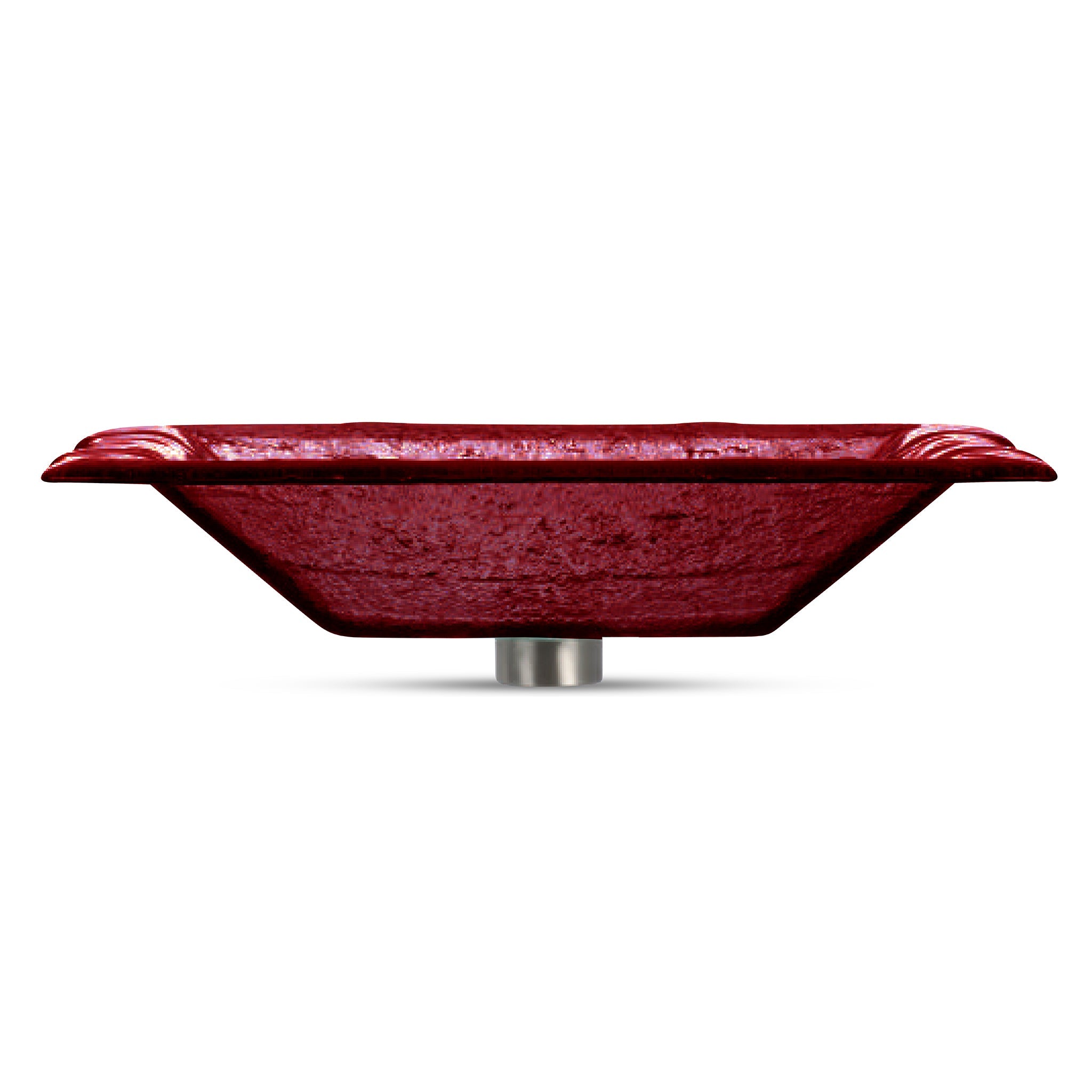 LAS07 Glass Rectangular Vessel Sink - Premium Handcrafted Basin VERRE GALLERY by Renaissance Glassworks Inc