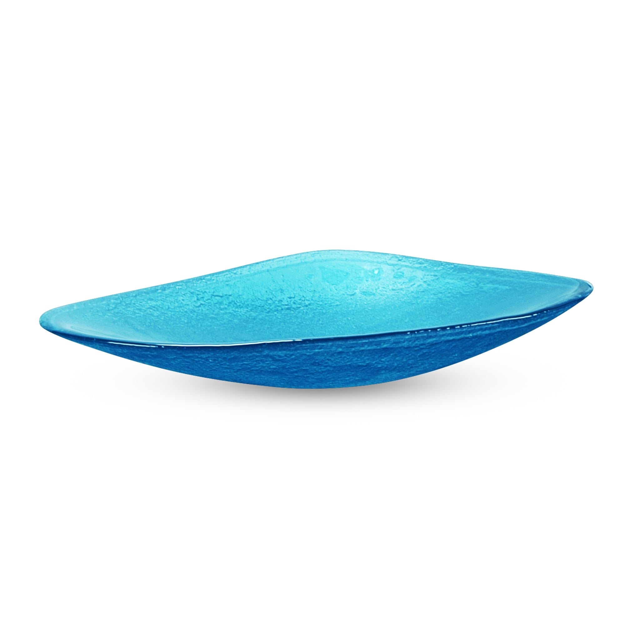 LAS08 Glass Triangular Vessel Sink - Premium Handcrafted Basin VERRE GALLERY by Renaissance Glassworks Inc