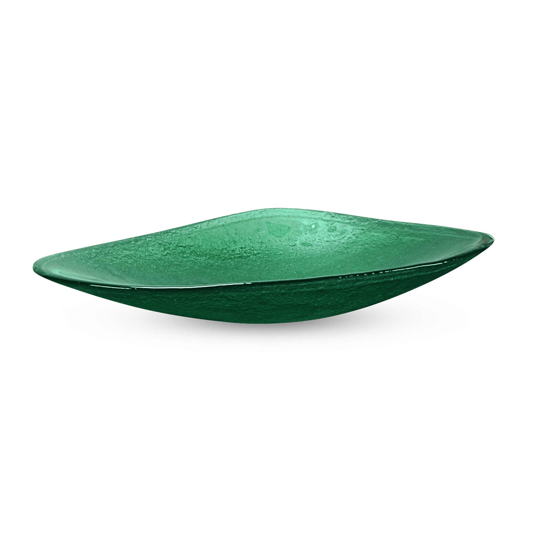 LAS08 Glass Triangular Vessel Sink - Premium Handcrafted Basin VERRE GALLERY by Renaissance Glassworks Inc