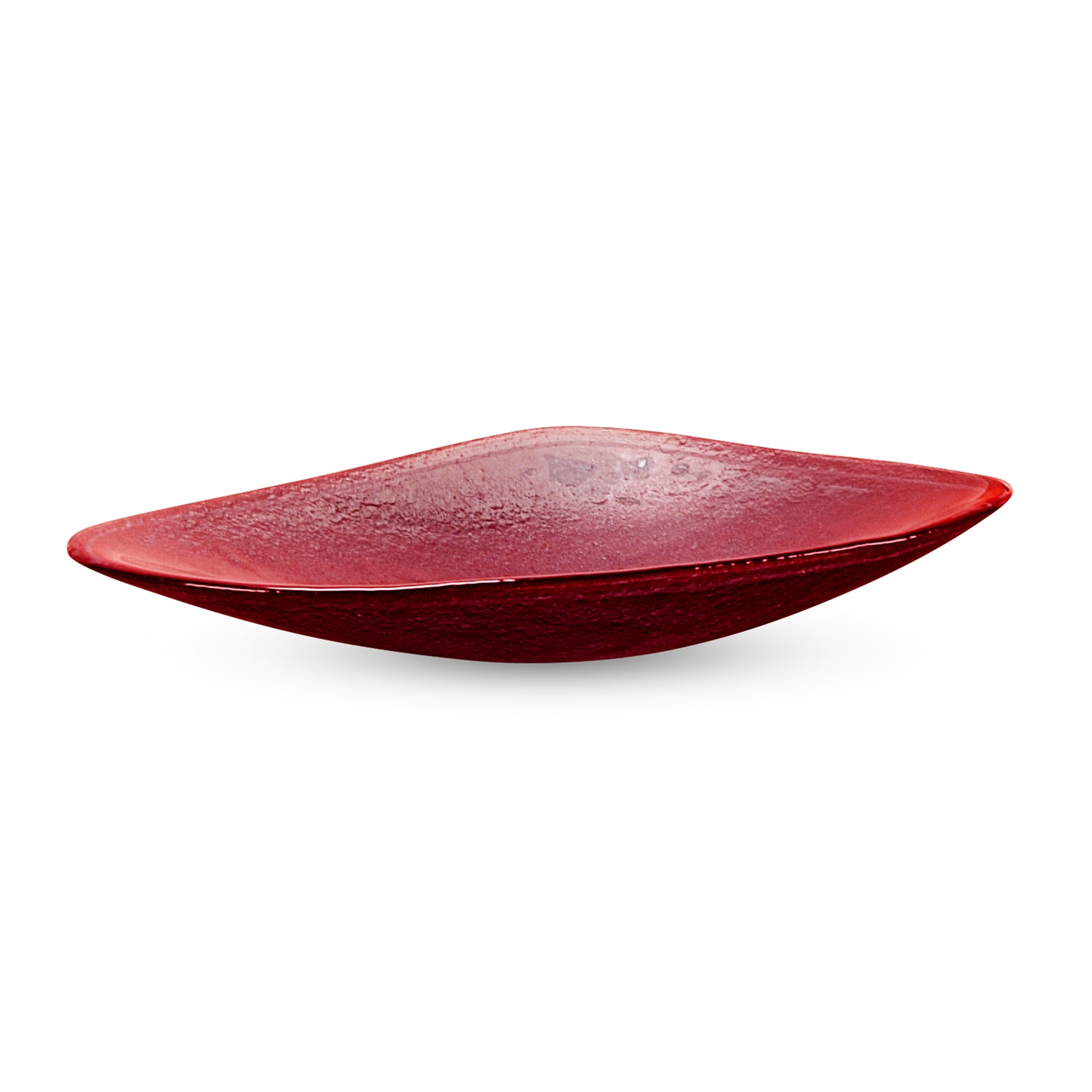 LAS08 Glass Triangular Vessel Sink - Premium Handcrafted Basin VERRE GALLERY by Renaissance Glassworks Inc