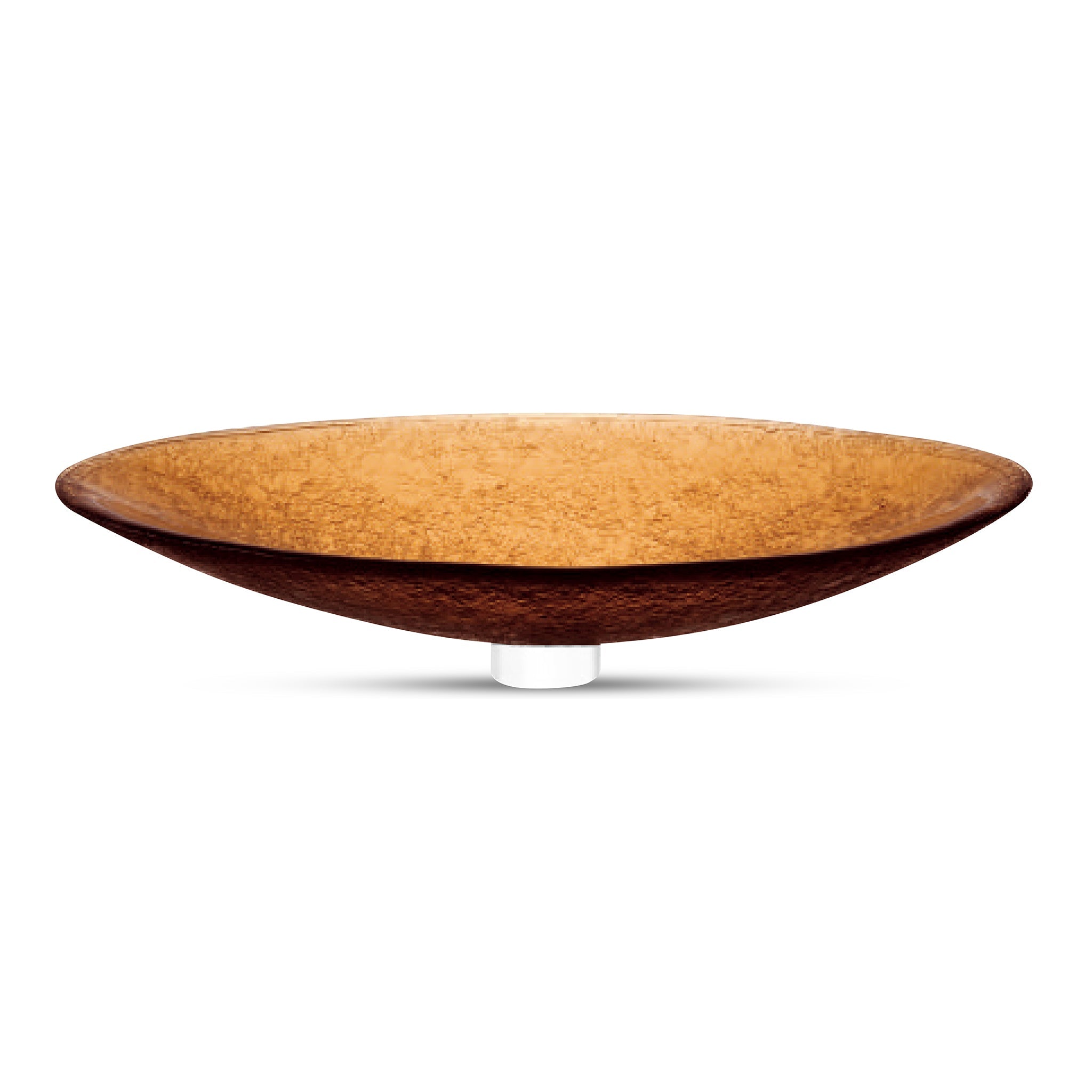 LAS09 Glass Large Oval Vessel Sink - Premium Handcrafted Basin VERRE GALLERY by Renaissance Glassworks Inc