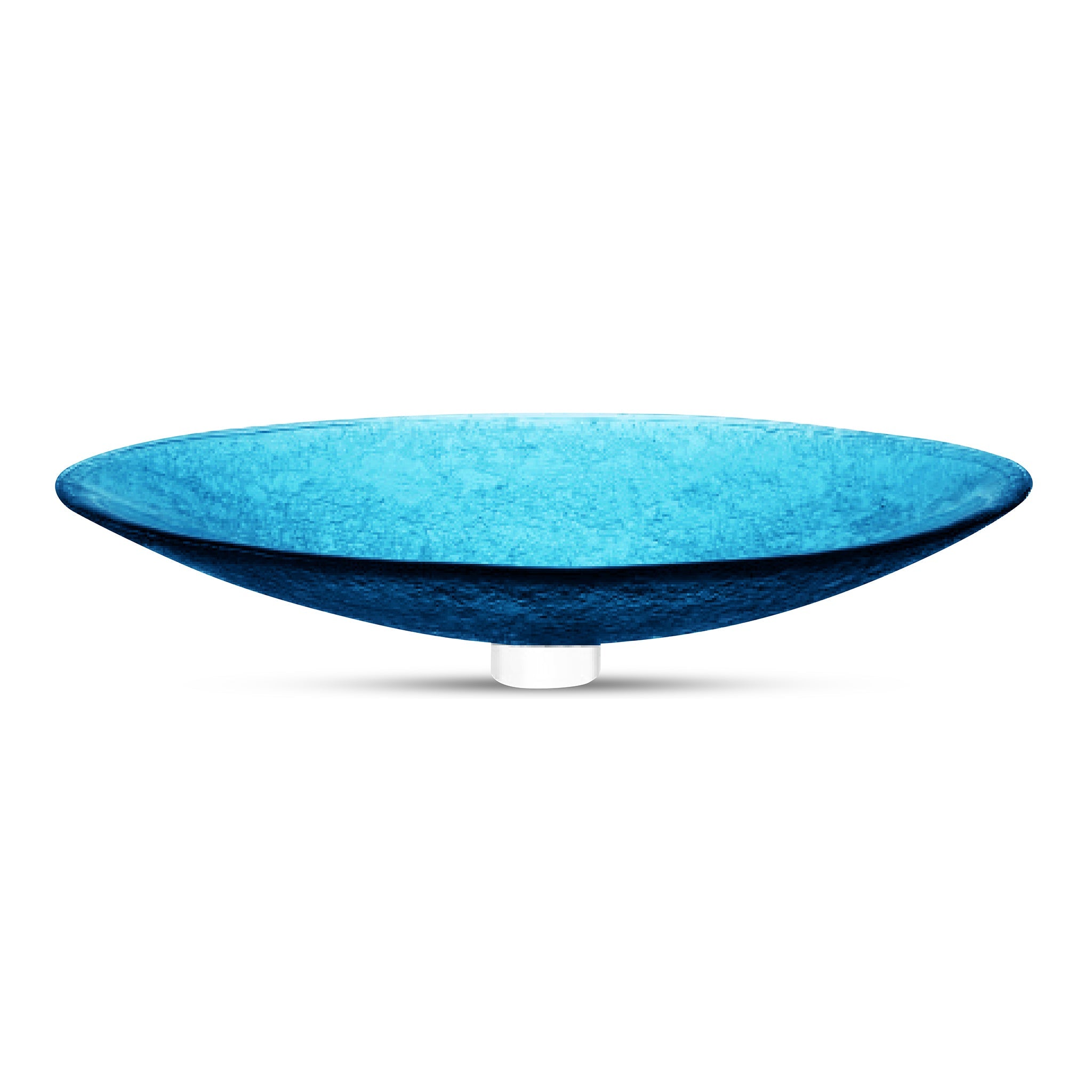 LAS09 Glass Large Oval Vessel Sink - Premium Handcrafted Basin VERRE GALLERY by Renaissance Glassworks Inc