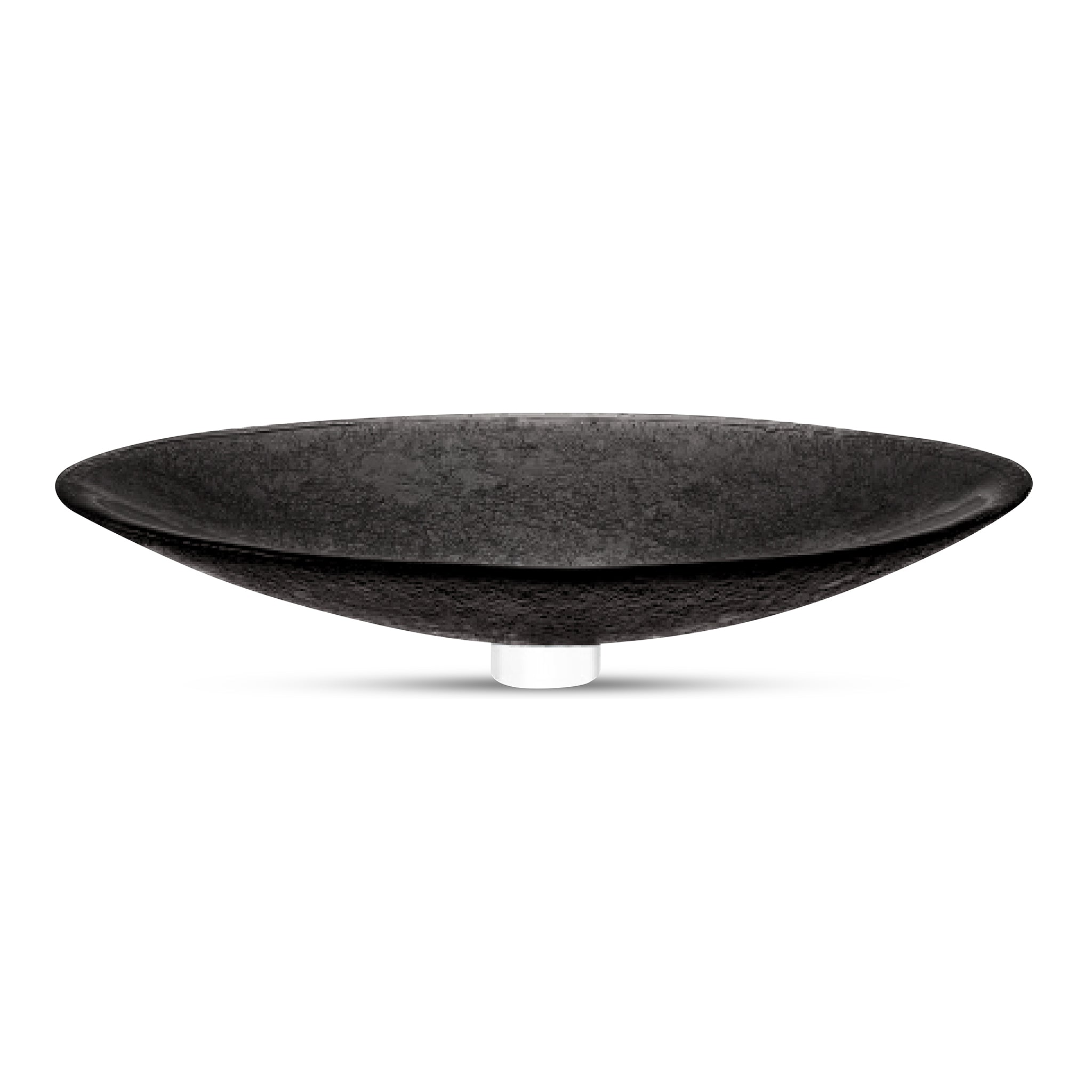 LAS09 Glass Large Oval Vessel Sink - Premium Handcrafted Basin VERRE GALLERY by Renaissance Glassworks Inc