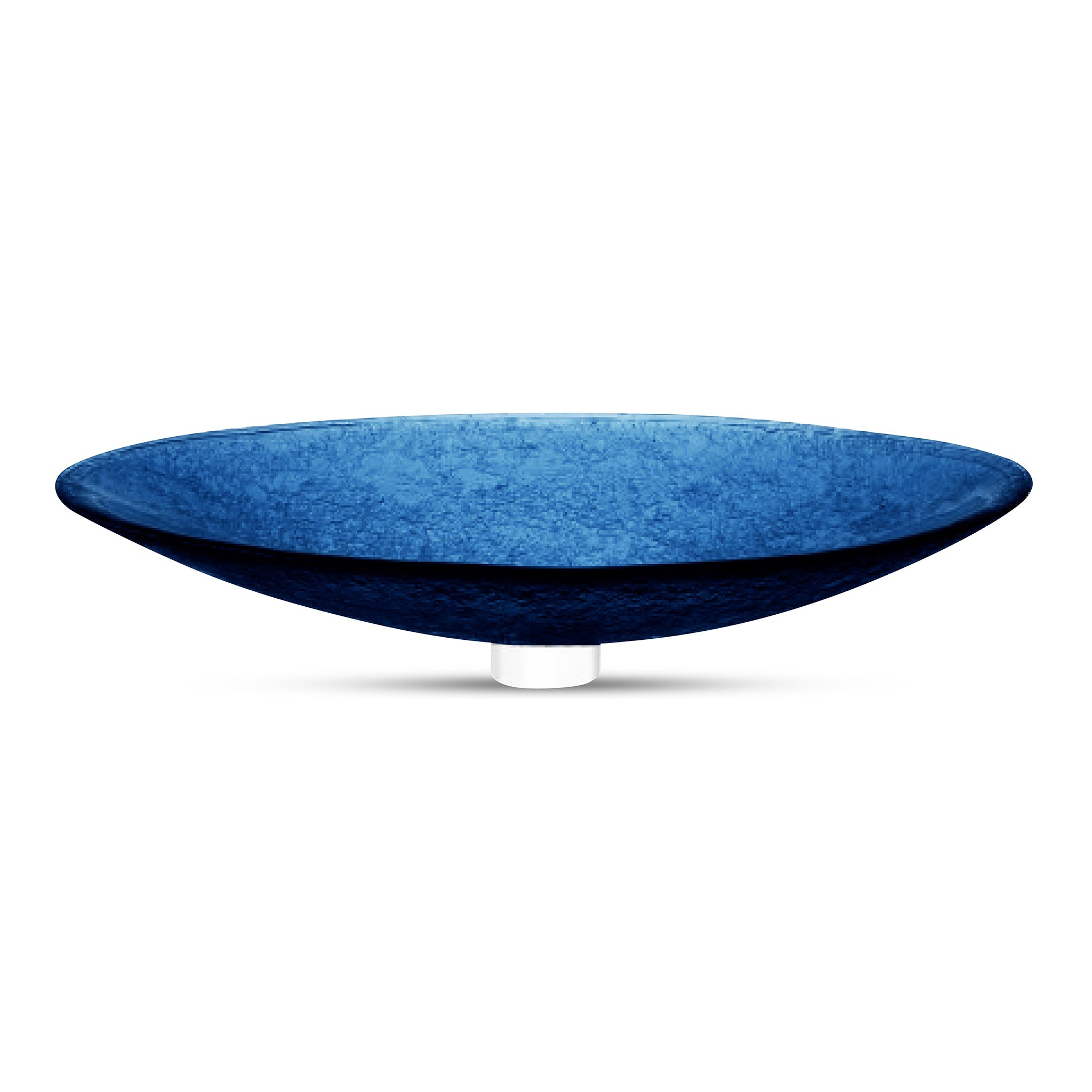 LAS09 Glass Large Oval Vessel Sink - Premium Handcrafted Basin VERRE GALLERY by Renaissance Glassworks Inc