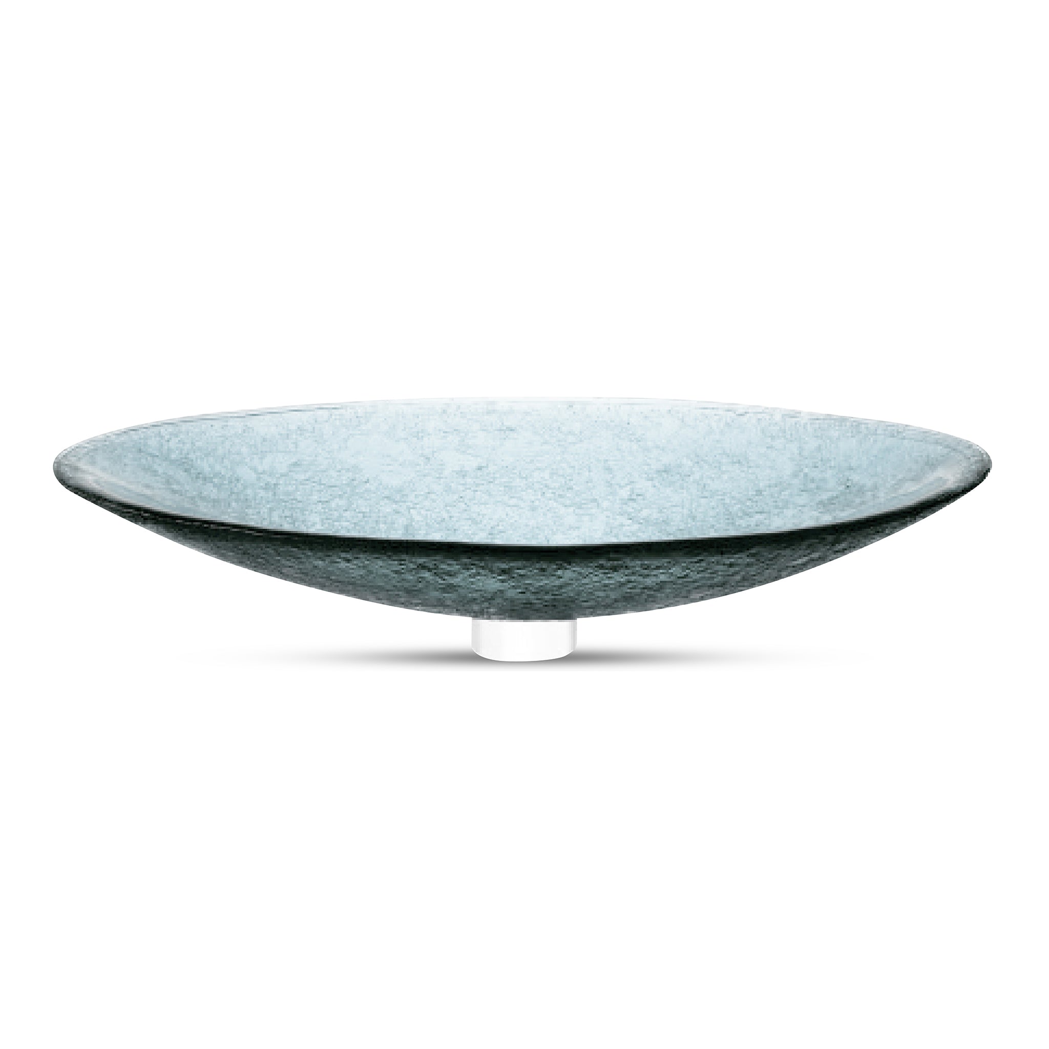 LAS09 Glass Large Oval Vessel Sink Bathroom
