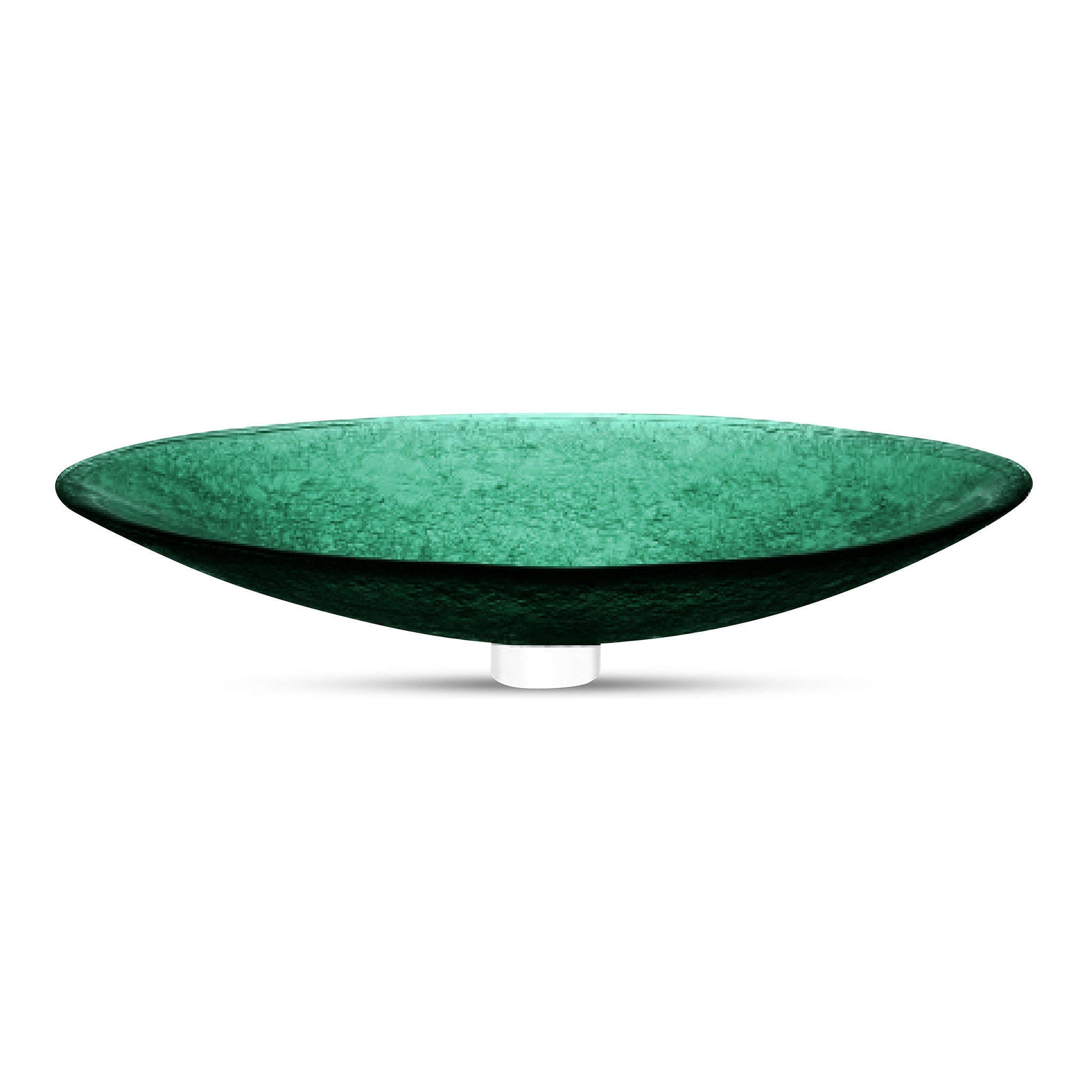 LAS09 Glass Large Oval Vessel Sink - Premium Handcrafted Basin VERRE GALLERY by Renaissance Glassworks Inc