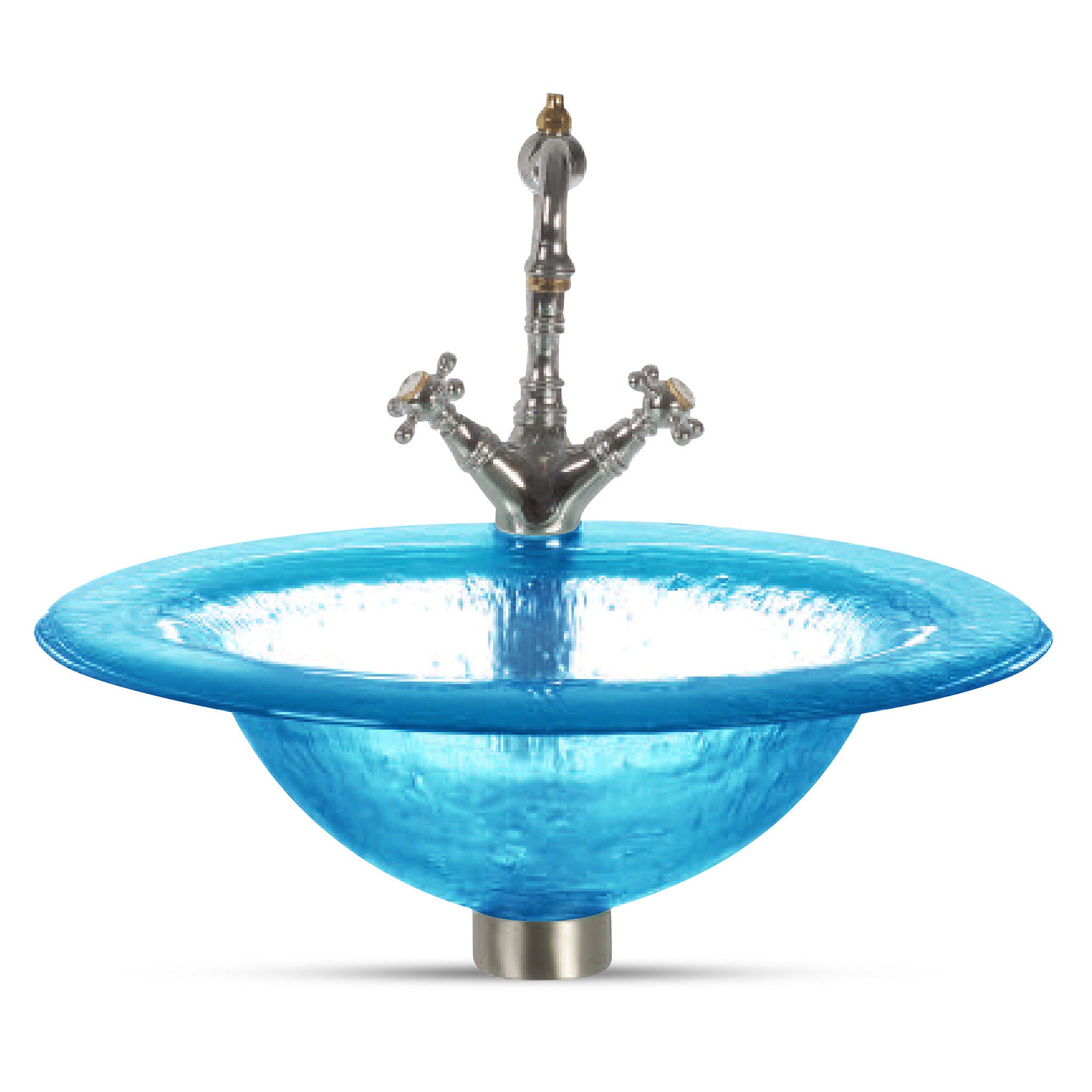 LAS112 3/4’’ (18mm) Thick Round – Drop-In Basin with Oval Sink