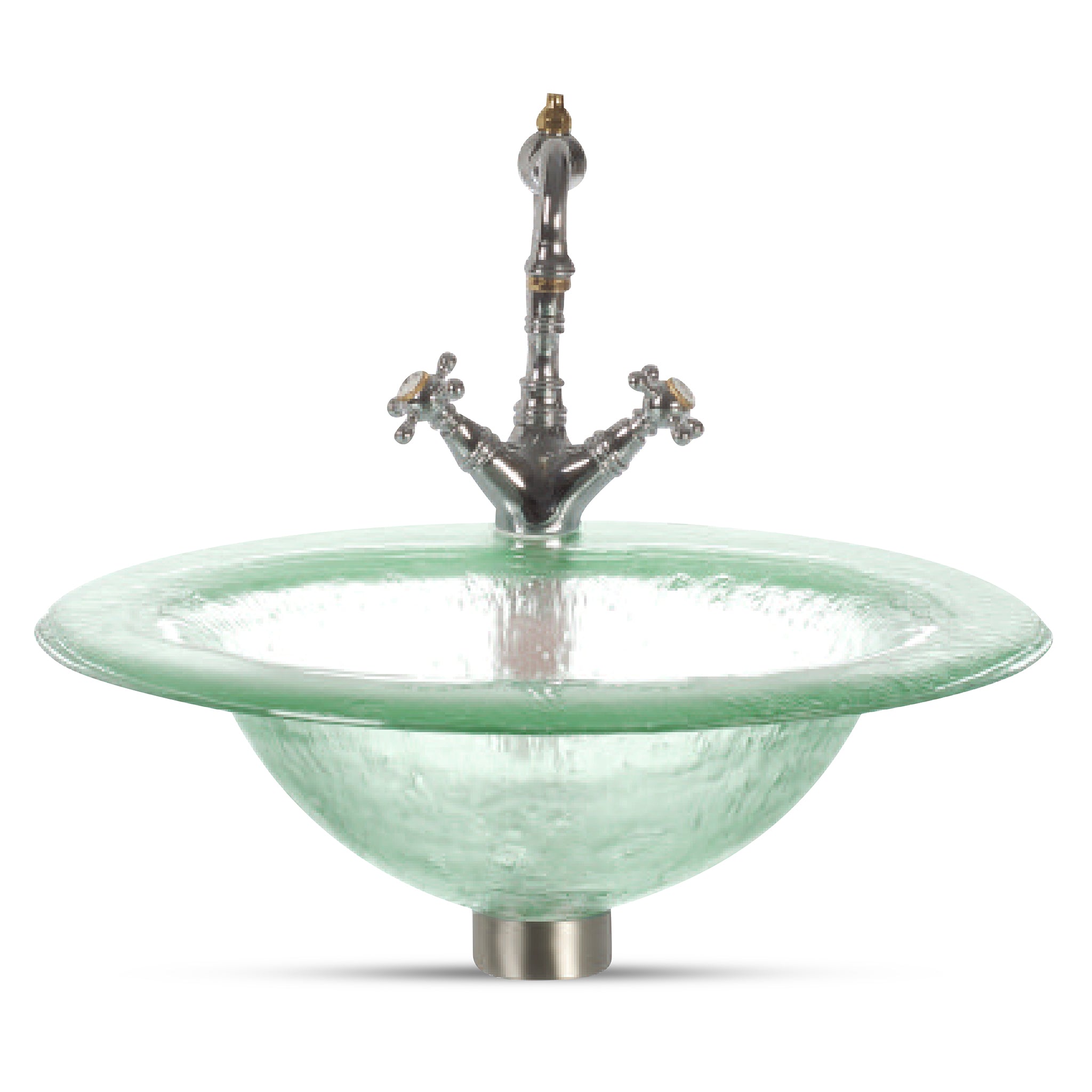 LAS112 3/4’’ (18mm) Thick Round – Drop-In Basin with Oval Sink