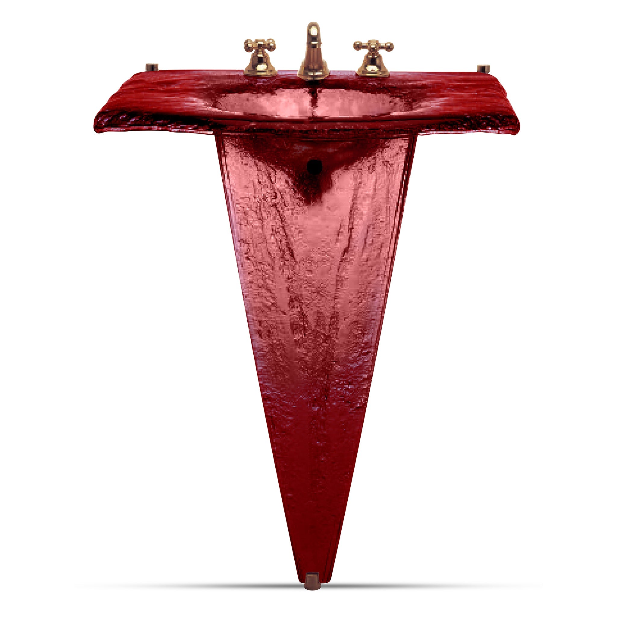 LAS302 Large Basin on Pedestal - Premium Statement Piece VERRE GALLERY by Renaissance Glassworks Inc
