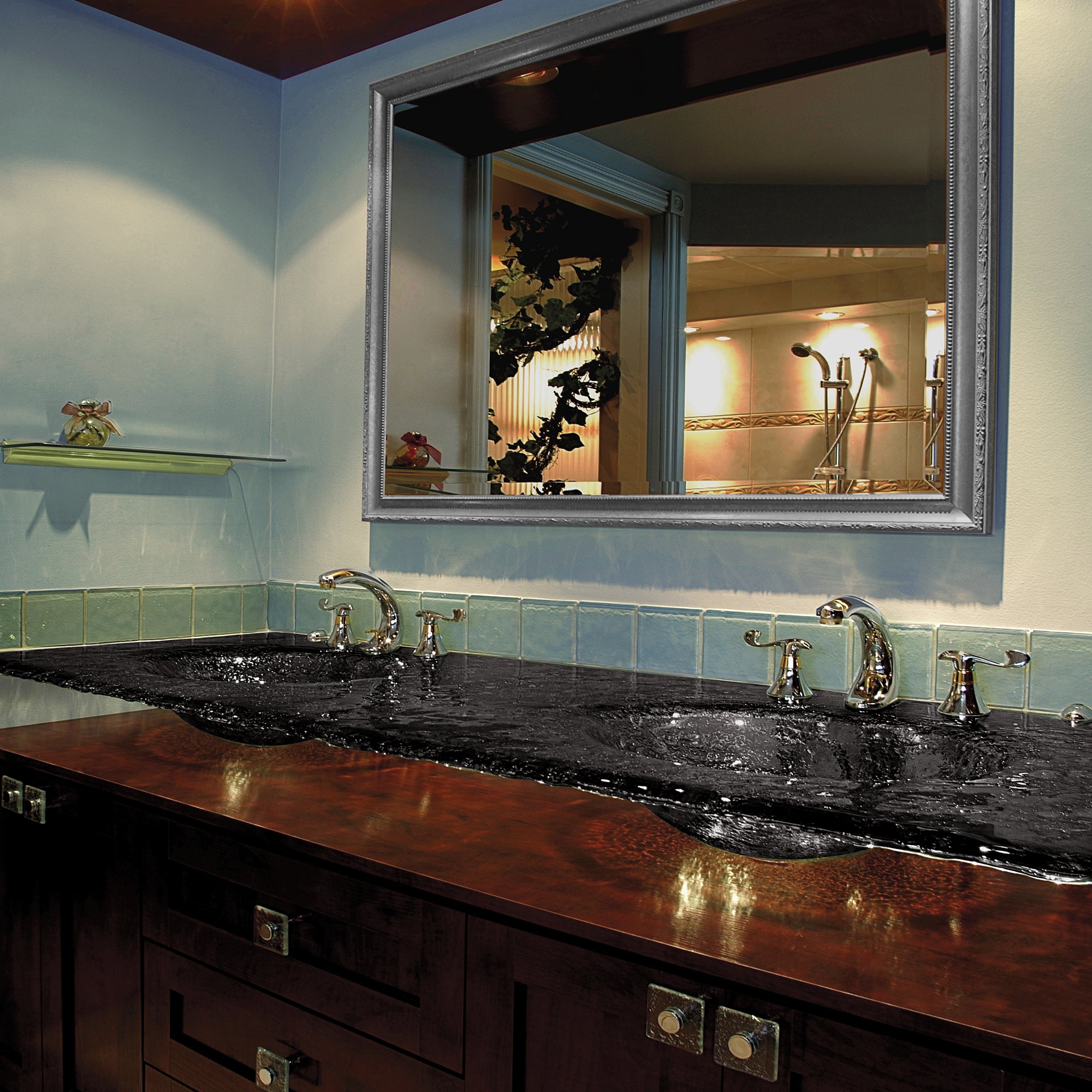 LAS520 3/4’’ (18mm) Thick Countertop with Integrated Double Basin