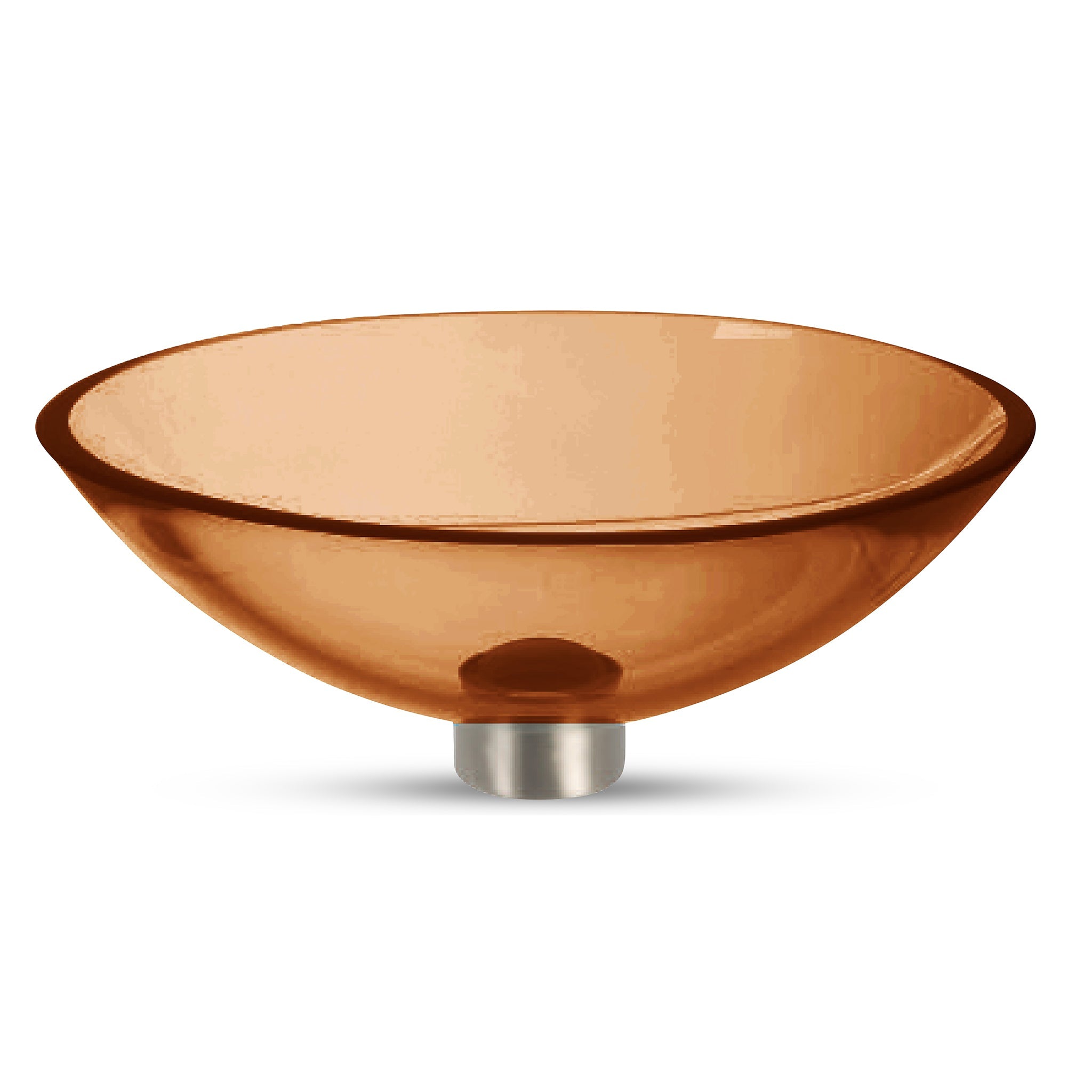 LAT111 Ultra Translucent Glass Oval Wash Basin - Premium Handcrafted VERRE GALLERY by Renaissance Glassworks Inc