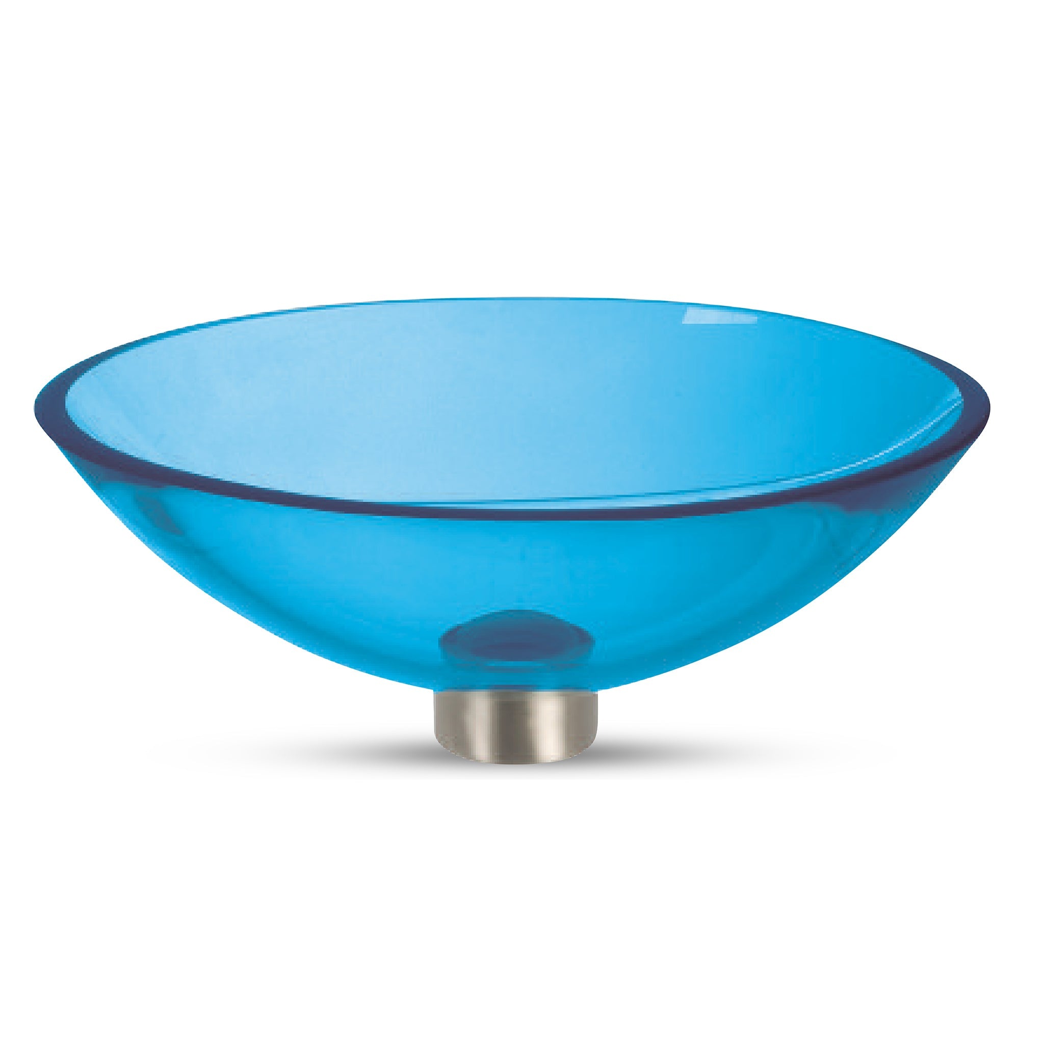 LAT111 Ultra Translucent Glass Oval Wash Basin - Premium Handcrafted VERRE GALLERY by Renaissance Glassworks Inc