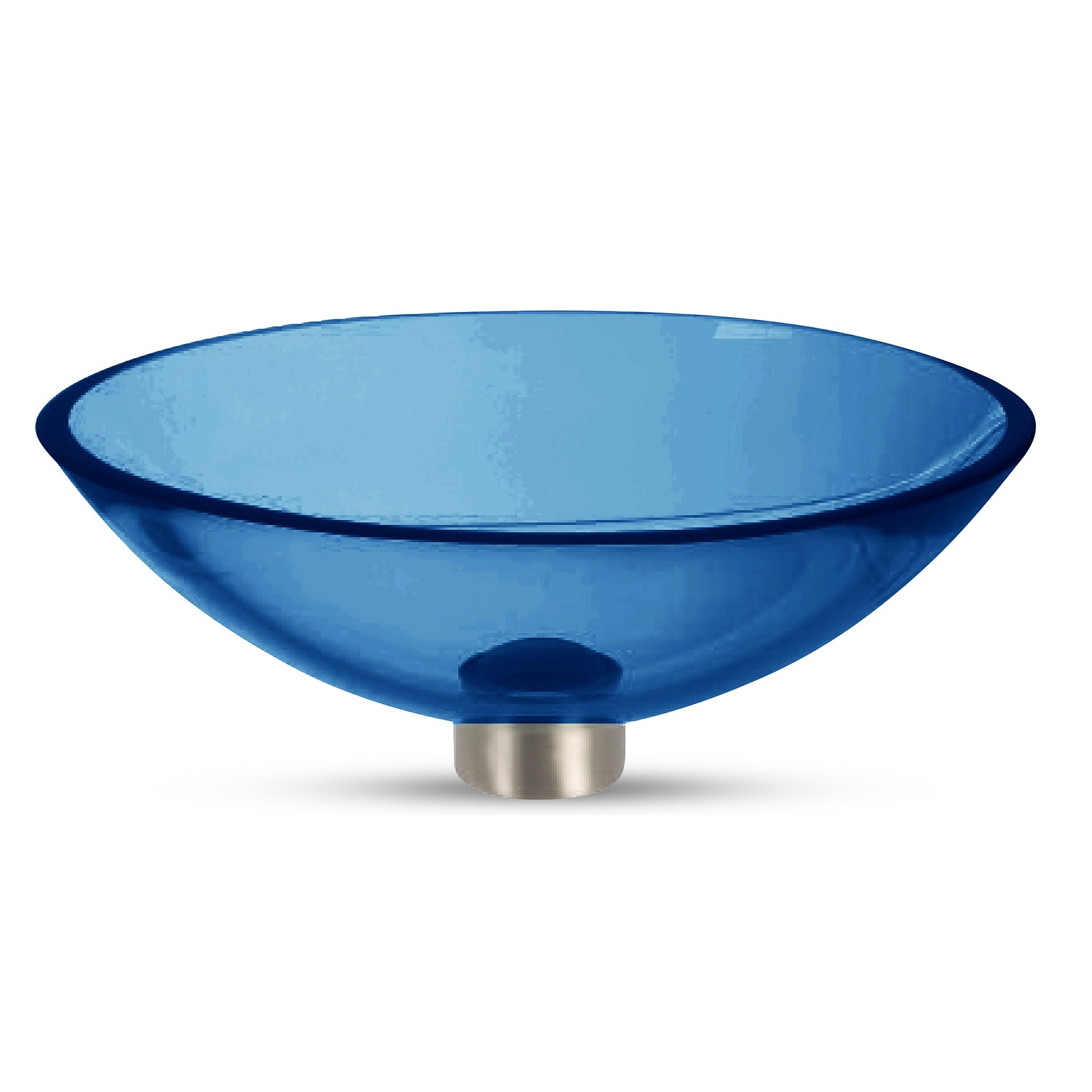 LAT111 Ultra Translucent Glass Oval Wash Basin - Premium Handcrafted VERRE GALLERY by Renaissance Glassworks Inc