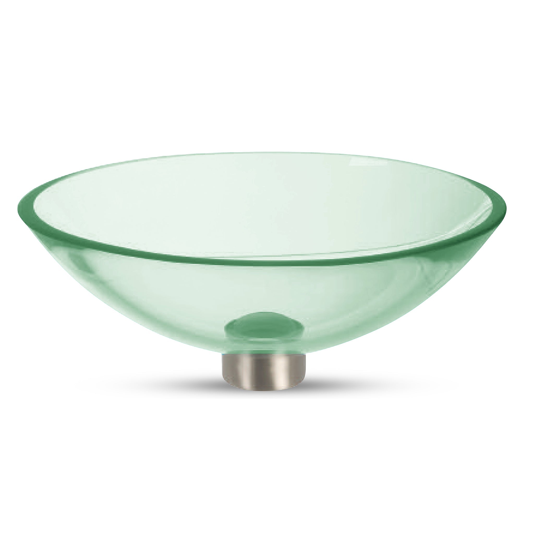 LAT111 Ultra Translucent Glass Oval Wash Basin - Premium Handcrafted VERRE GALLERY by Renaissance Glassworks Inc