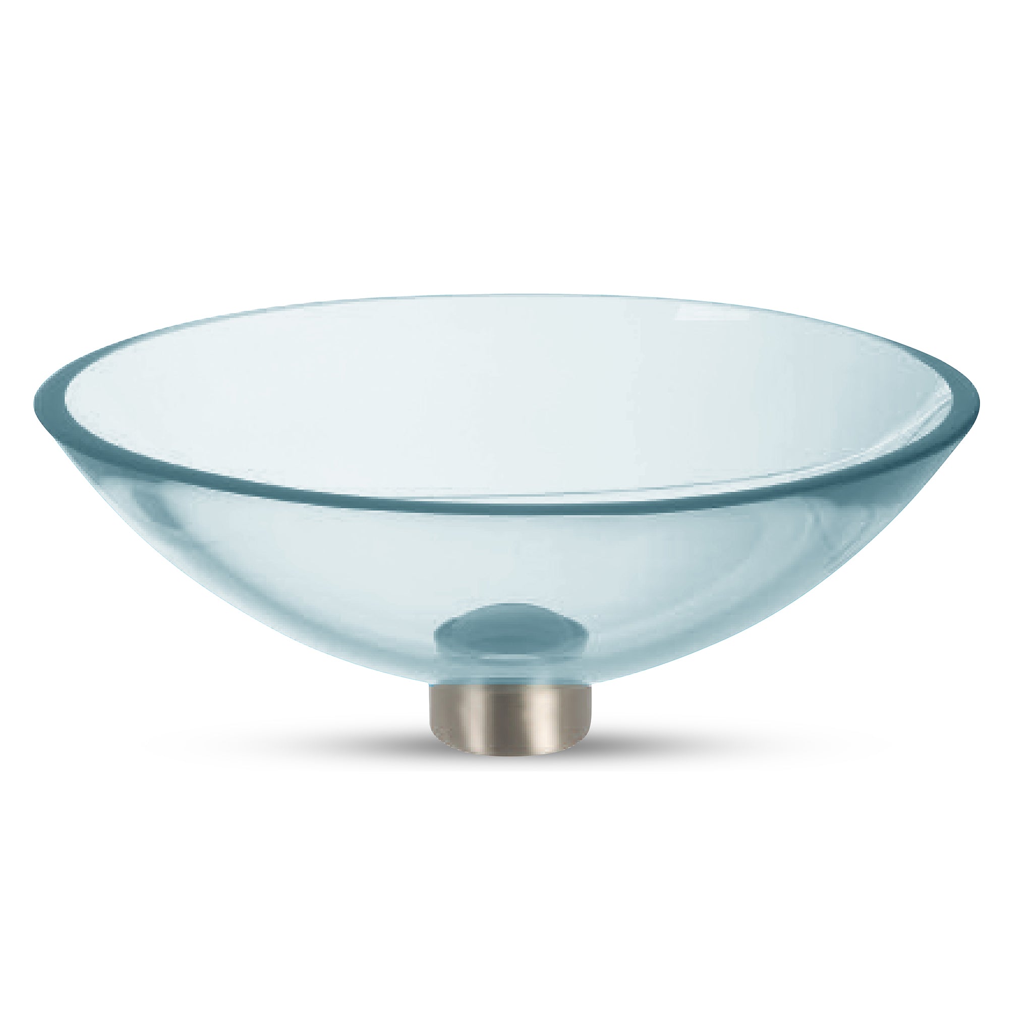LAT111 Ultra Translucent Glass Oval Wash Basin - Premium Handcrafted VERRE GALLERY by Renaissance Glassworks Inc