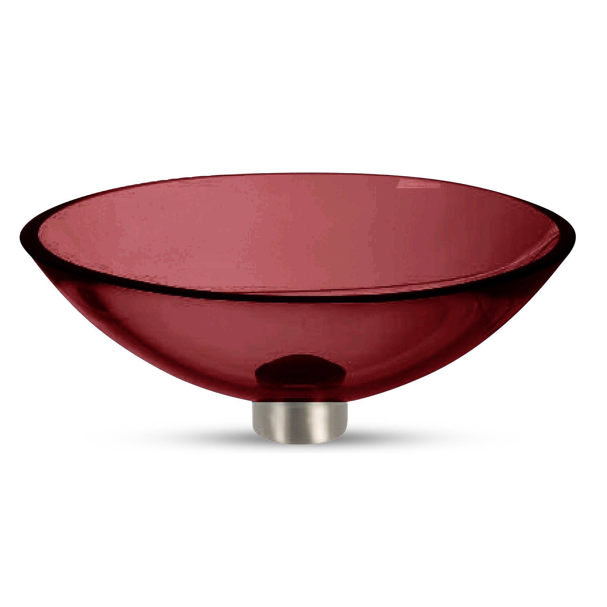 LAT111 Ultra Translucent Glass Oval Wash Basin - Premium Handcrafted VERRE GALLERY by Renaissance Glassworks Inc