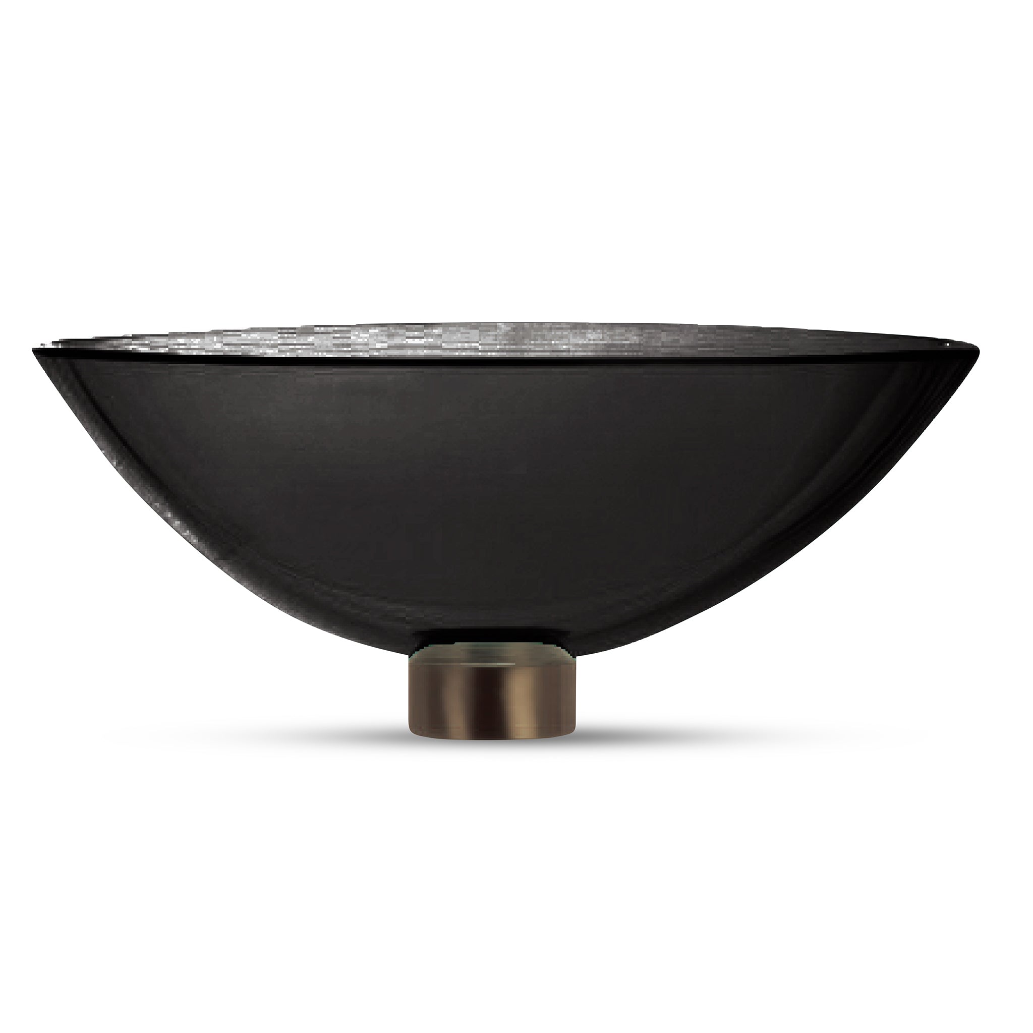 LAT112 Ultra Translucent Glass Round Wash Basin - Premium Handcrafted VERRE GALLERY by Renaissance Glassworks Inc