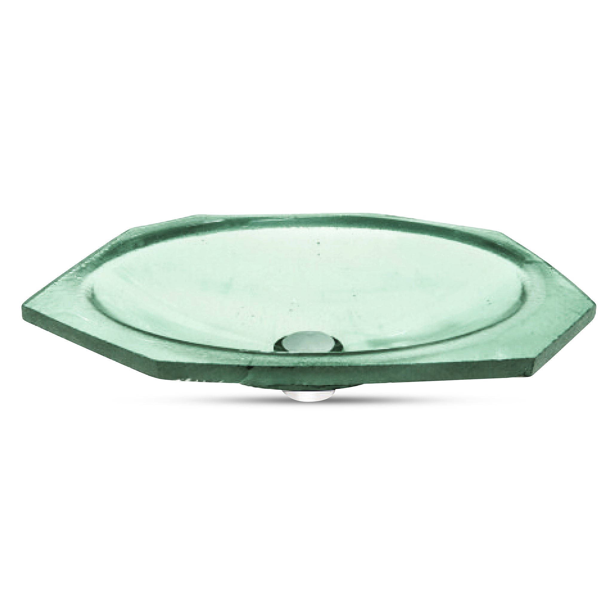 LAT114 Undermount Ultra Translucent Oval Basin - Premium Handcrafted VERRE GALLERY by Renaissance Glassworks Inc