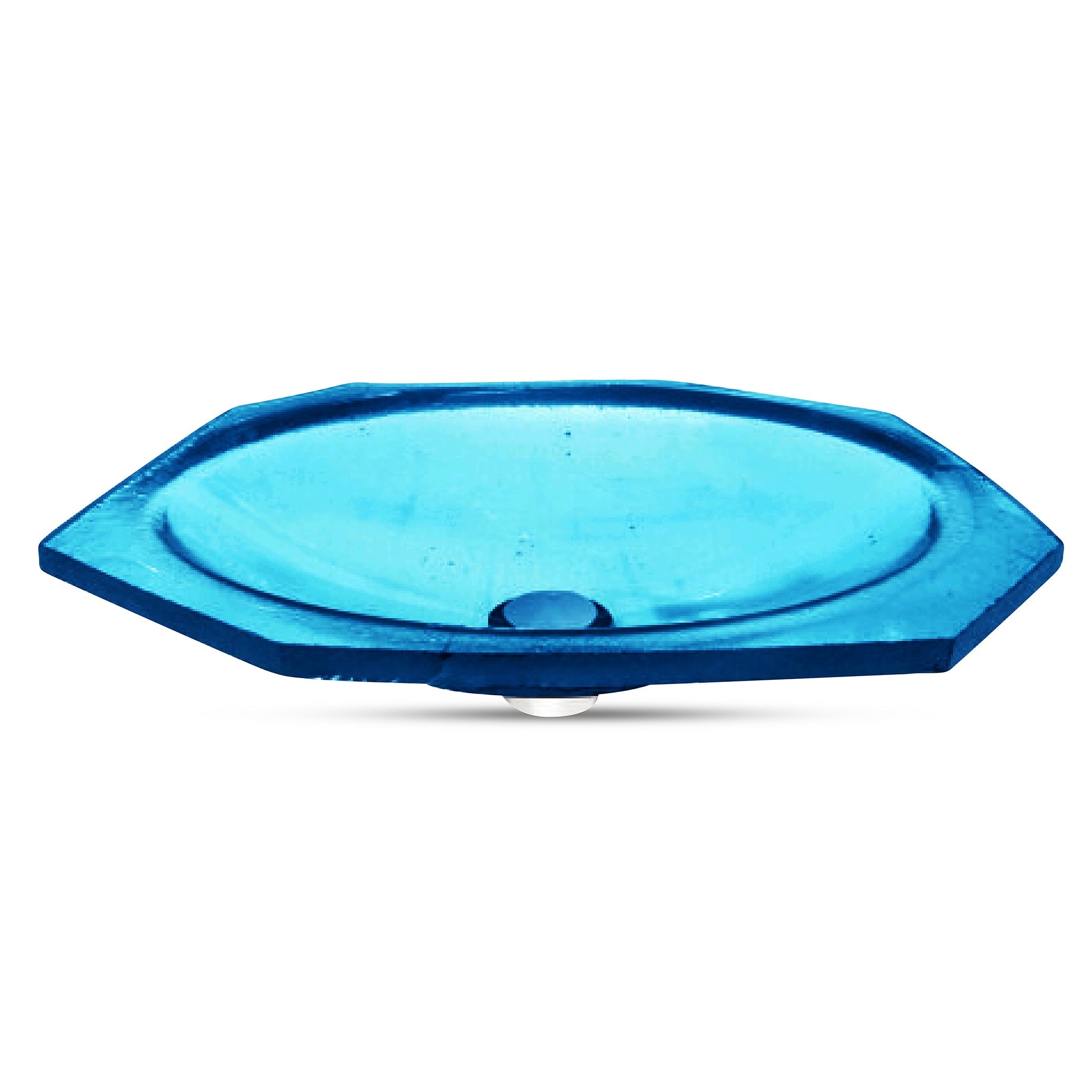 LAT114 Undermount Ultra Translucent Oval Basin - Premium Handcrafted VERRE GALLERY by Renaissance Glassworks Inc