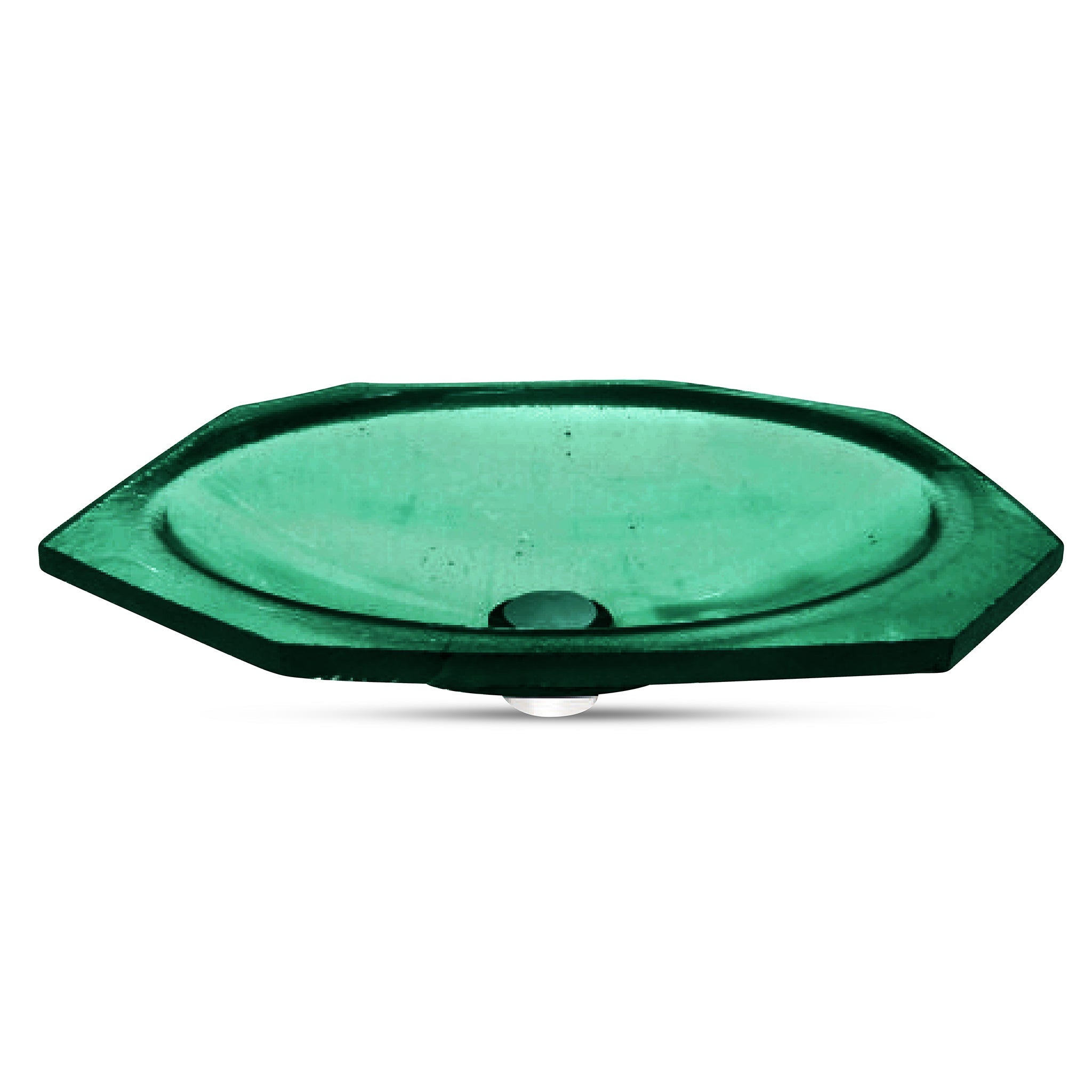 LAT114 Undermount Ultra Translucent Oval Basin - Premium Handcrafted VERRE GALLERY by Renaissance Glassworks Inc