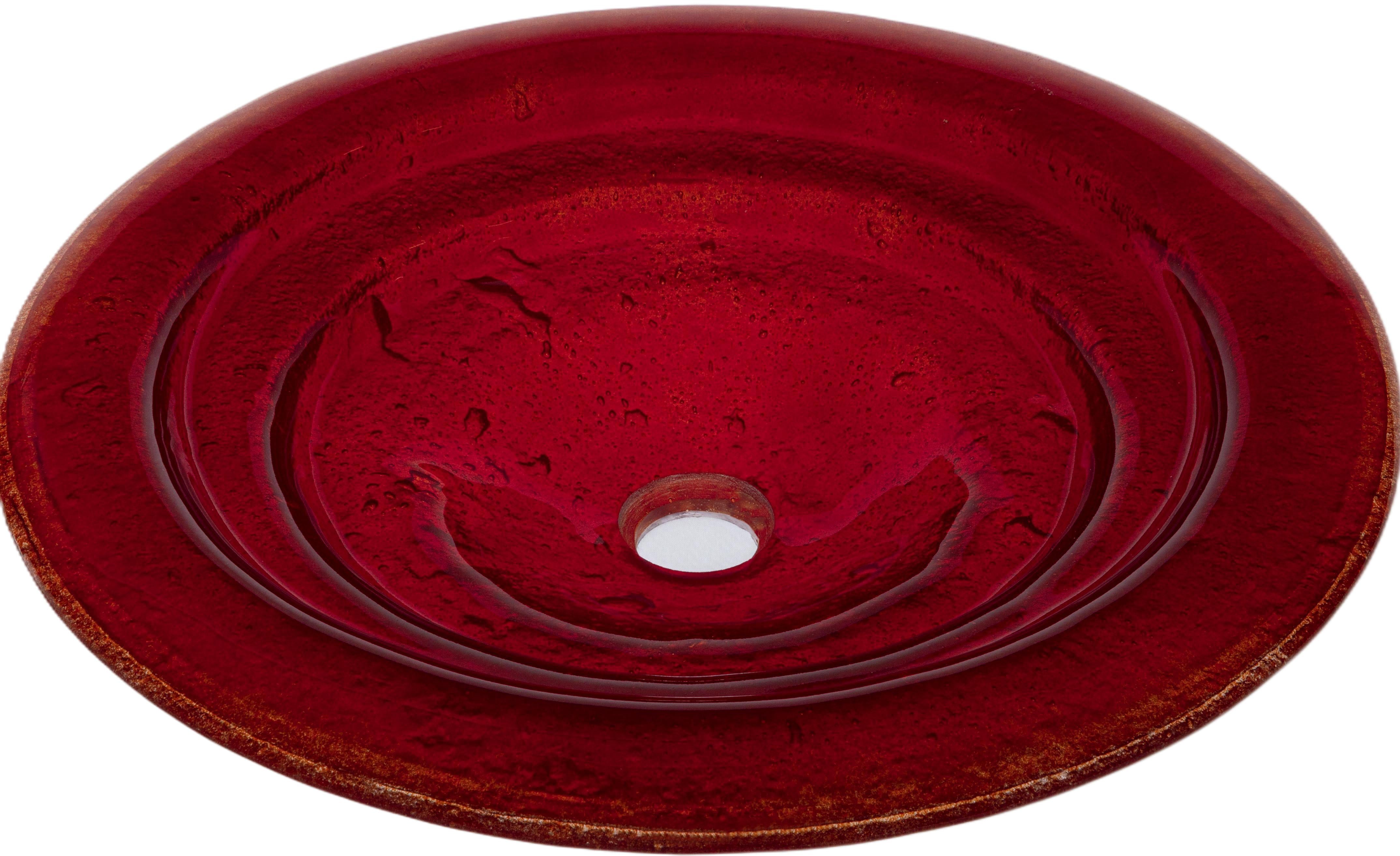 The Séraphine — Semi-Cassa Glass Basin (LAS210) VERRE GALLERY by Renaissance Glassworks Inc