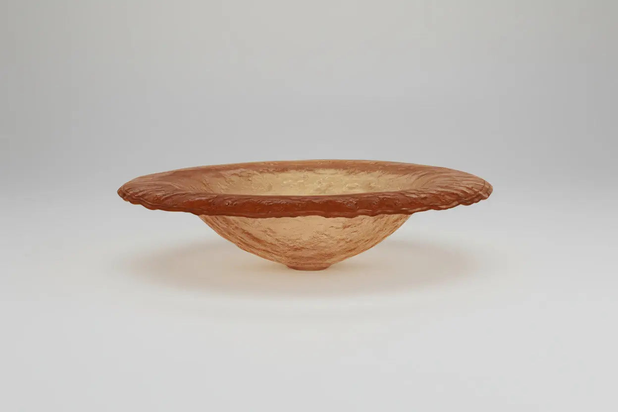 LAS01 Glass Round Vessel Sink - Premium Handcrafted Basin VERRE GALLERY by Renaissance Glassworks Inc