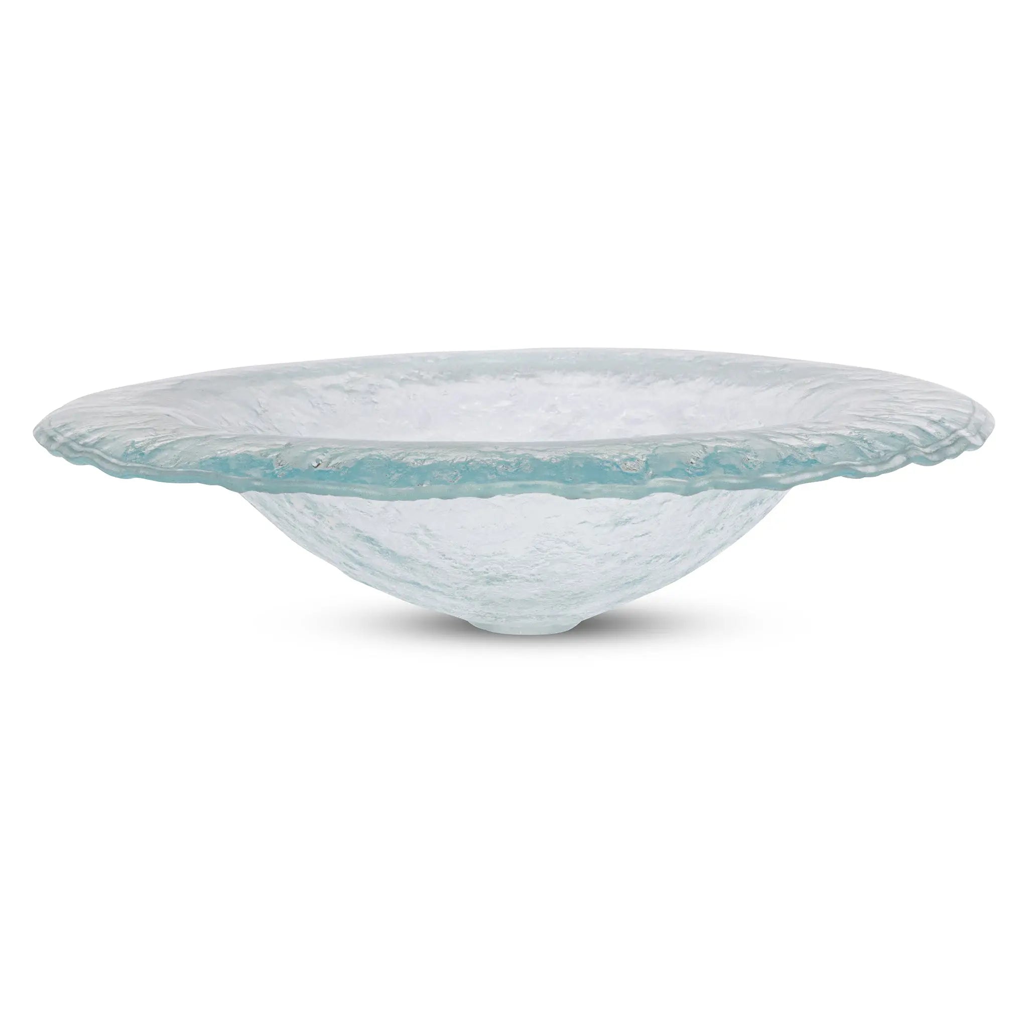 LAS01 Glass Round Vessel Sink - Premium Handcrafted Basin VERRE GALLERY by Renaissance Glassworks Inc