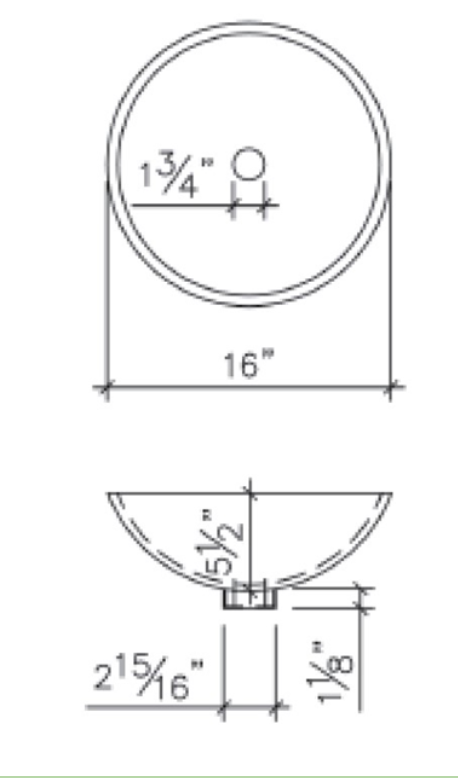 LAS02 Glass Round Vessel Sink Bathroom