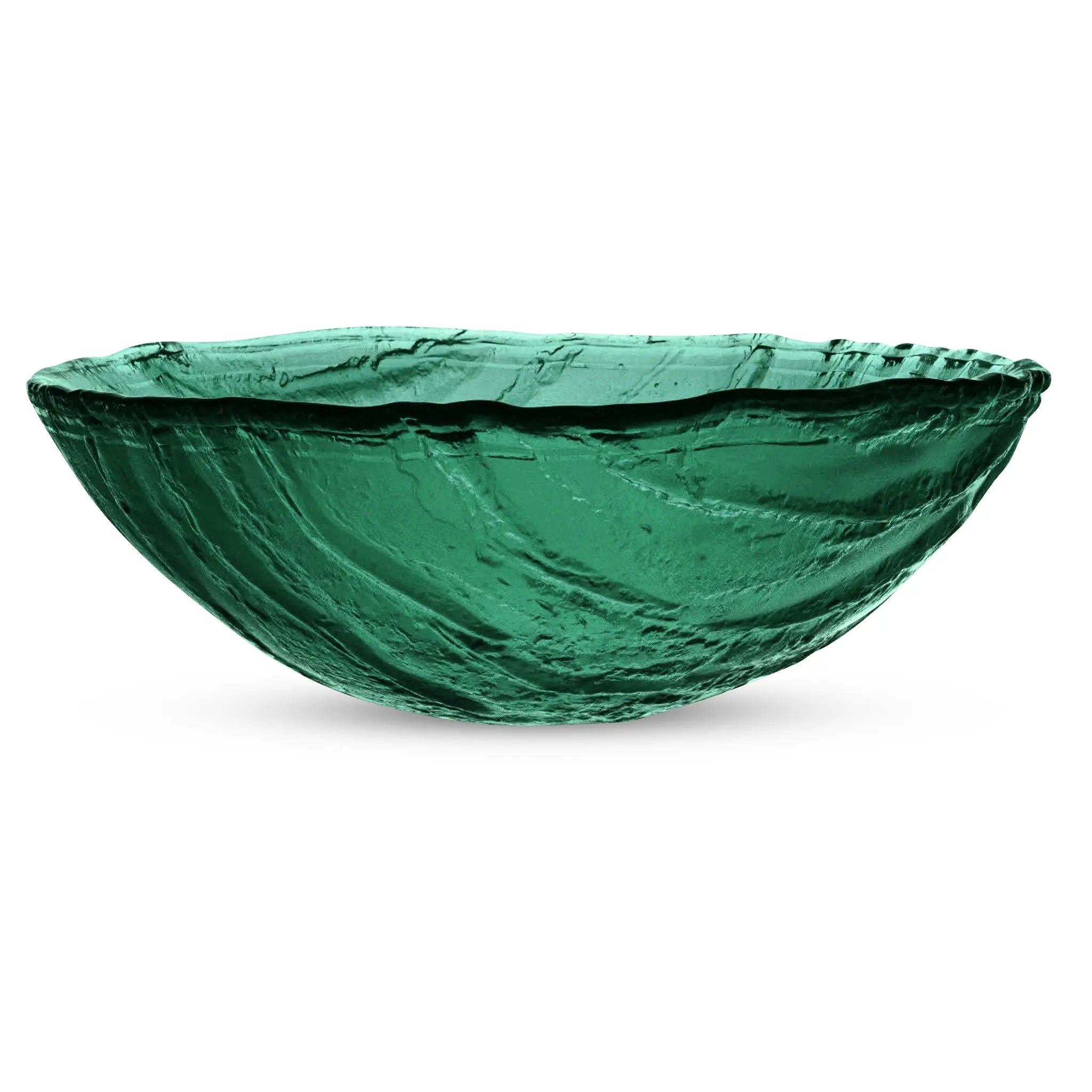 LAS03 Glass Round Vessel Sink - Premium Handcrafted Basin VERRE GALLERY by Renaissance Glassworks Inc