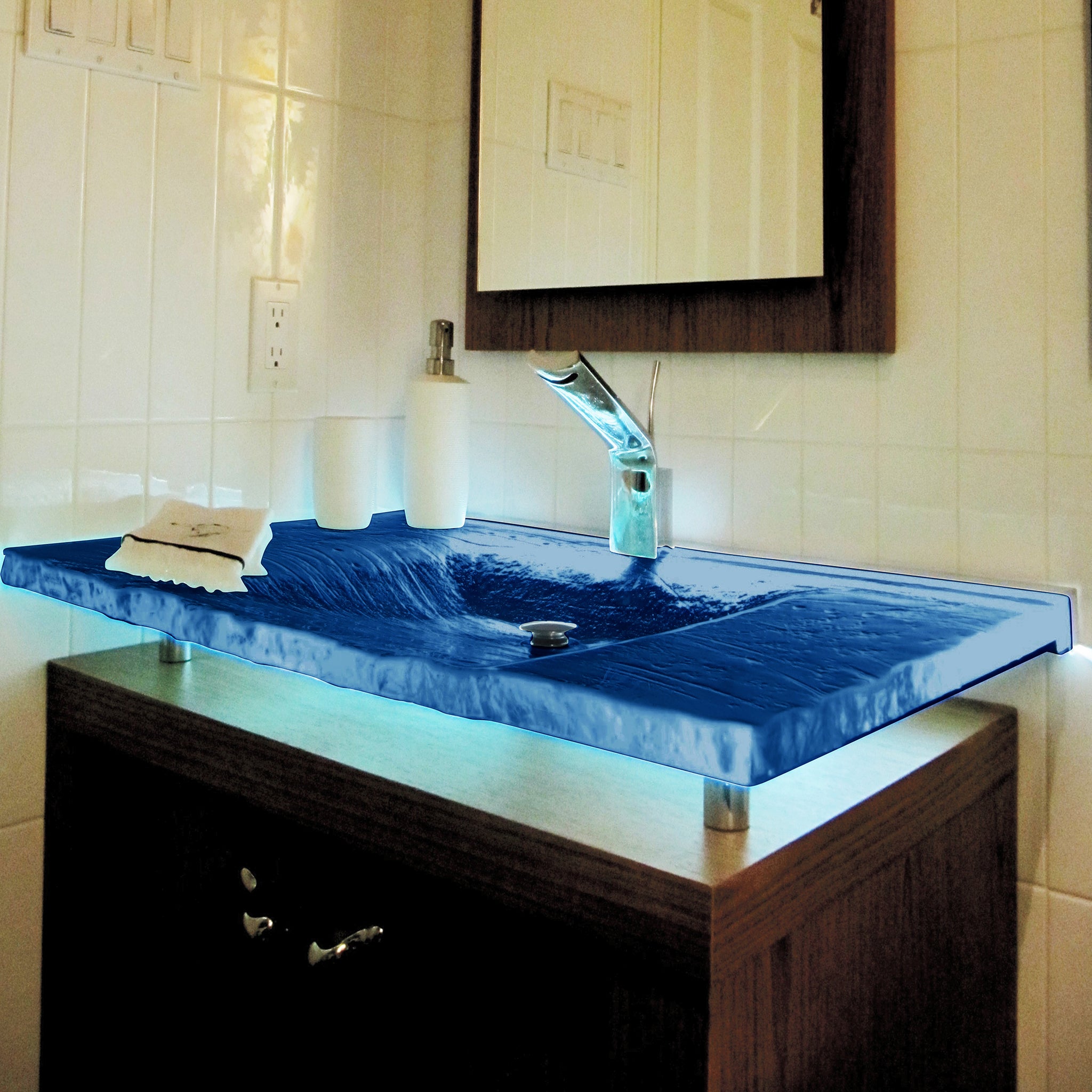 LAS073 “La Michelle“ Deco Rectangular Wash Basin