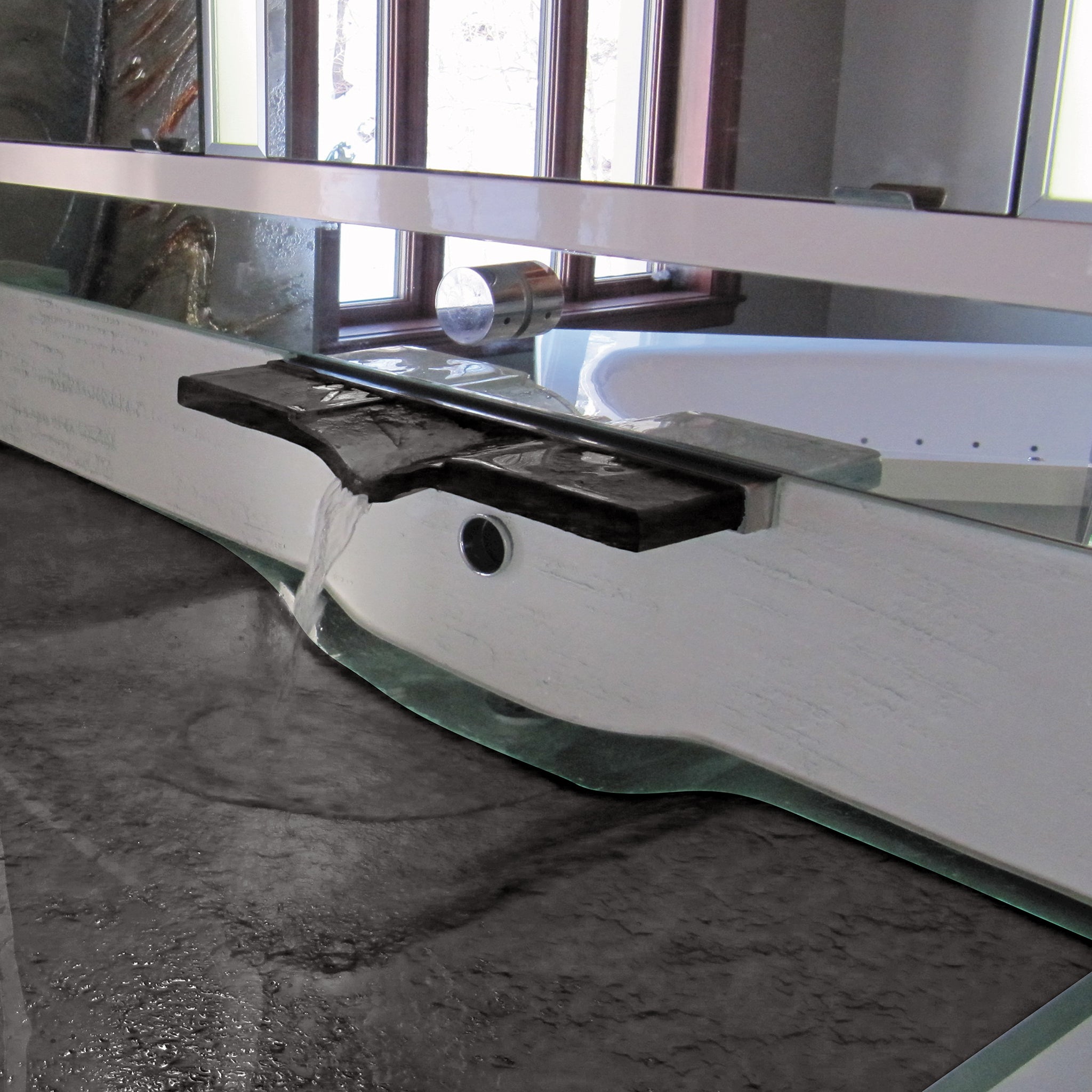 LAS074 “LA Source” sleek  Rectangular Wash Basin