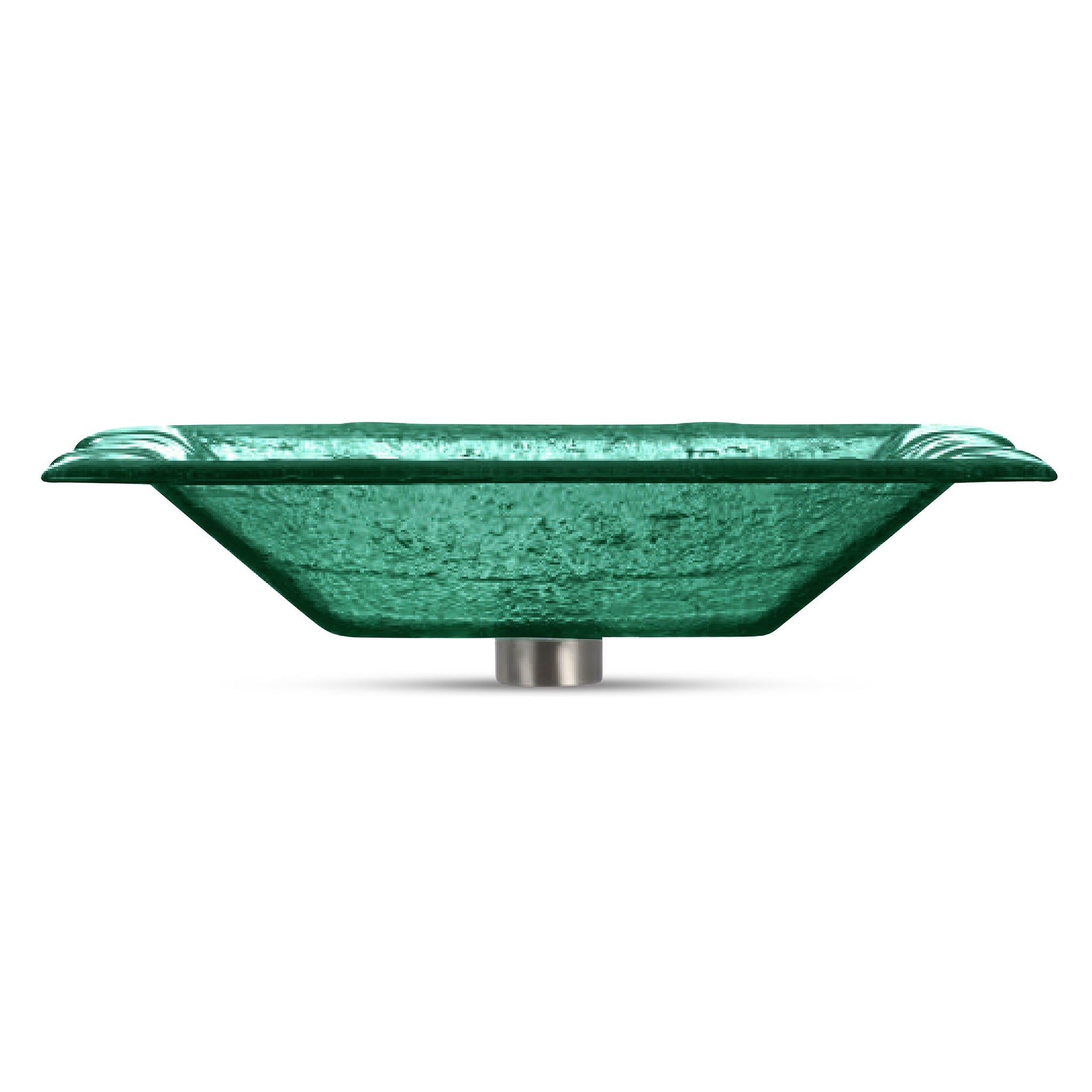 LAS07 Glass Rectangular Vessel Sink Bathroom
