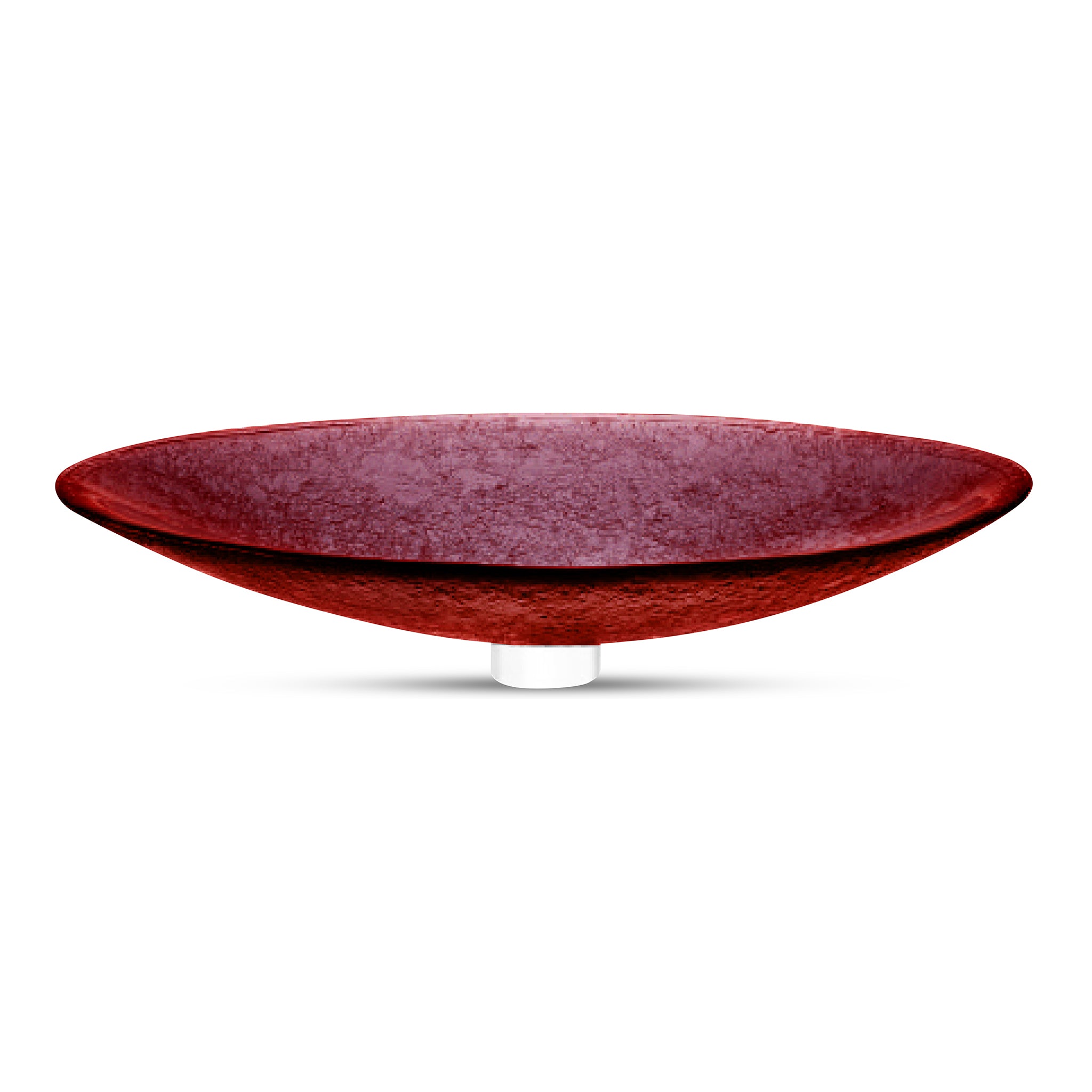 LAS09 Glass Large Oval Vessel Sink Bathroom