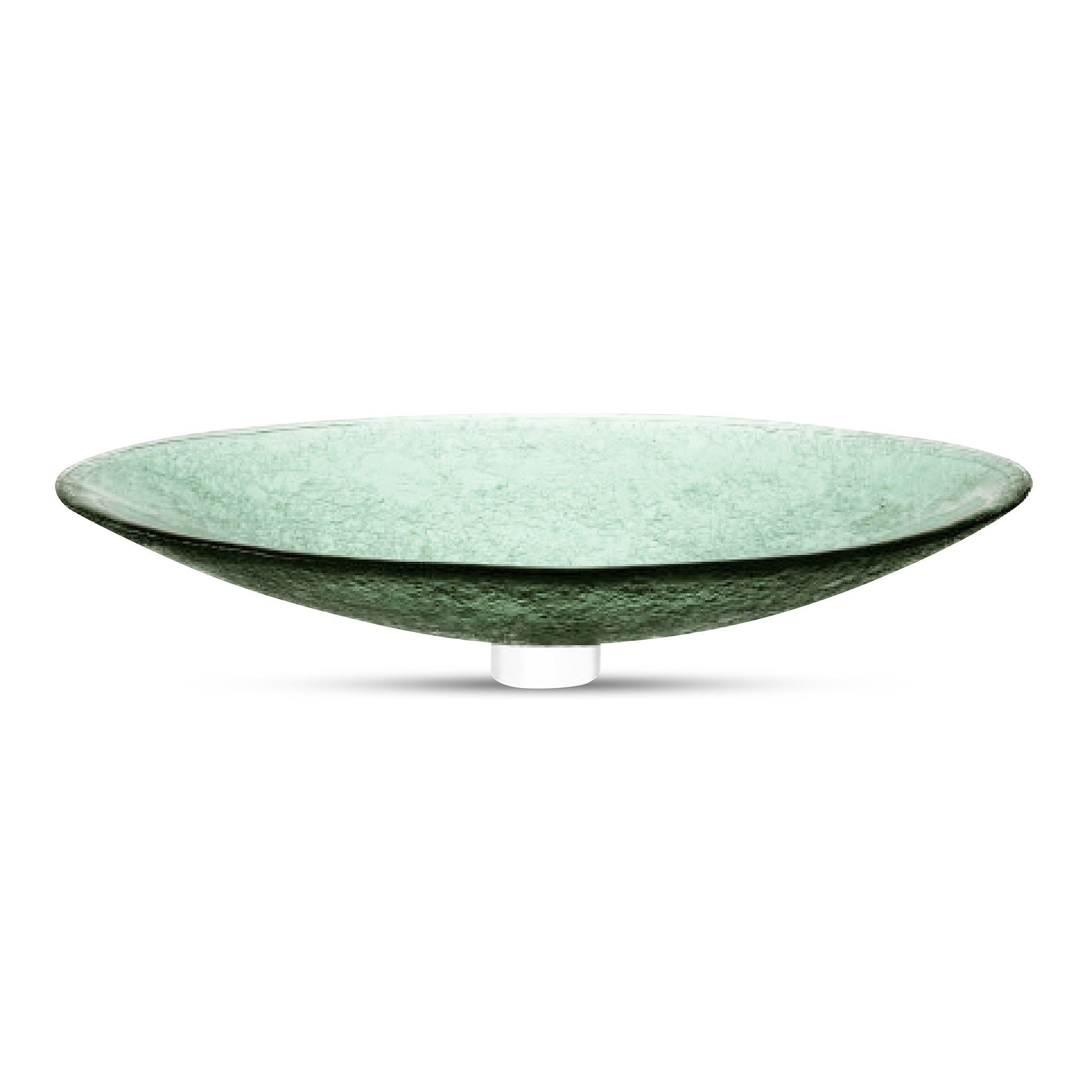 LAS09 Glass Large Oval Vessel Sink Bathroom
