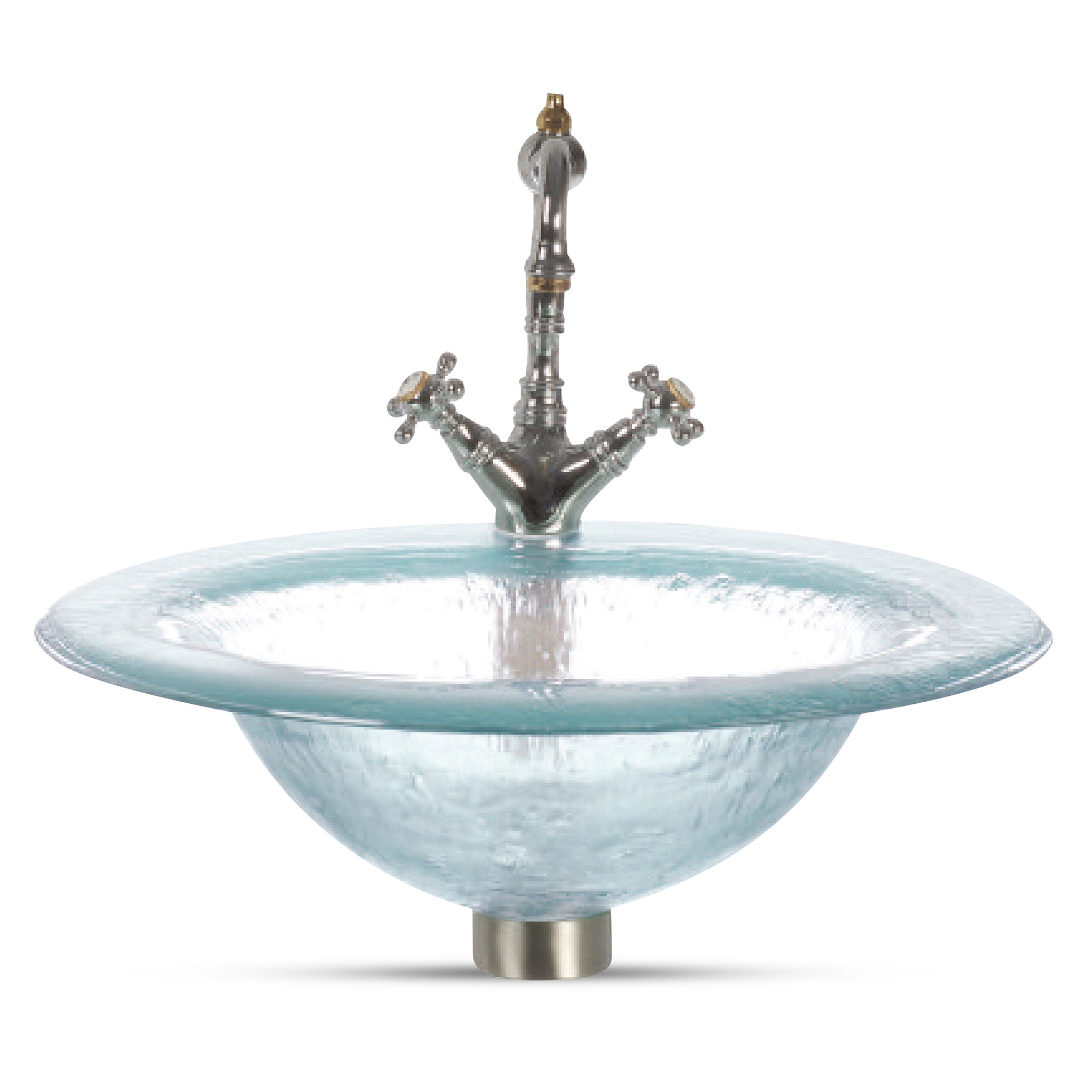 LAS112 3/4’’ (18mm)  Thick Round – Drop-In Basin with Oval Sink