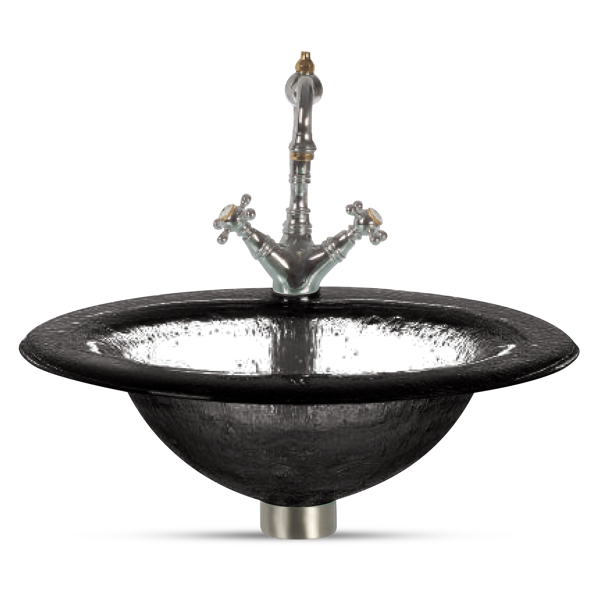 LAS112 3/4’’ (18mm)  Thick Round – Drop-In Basin with Oval Sink