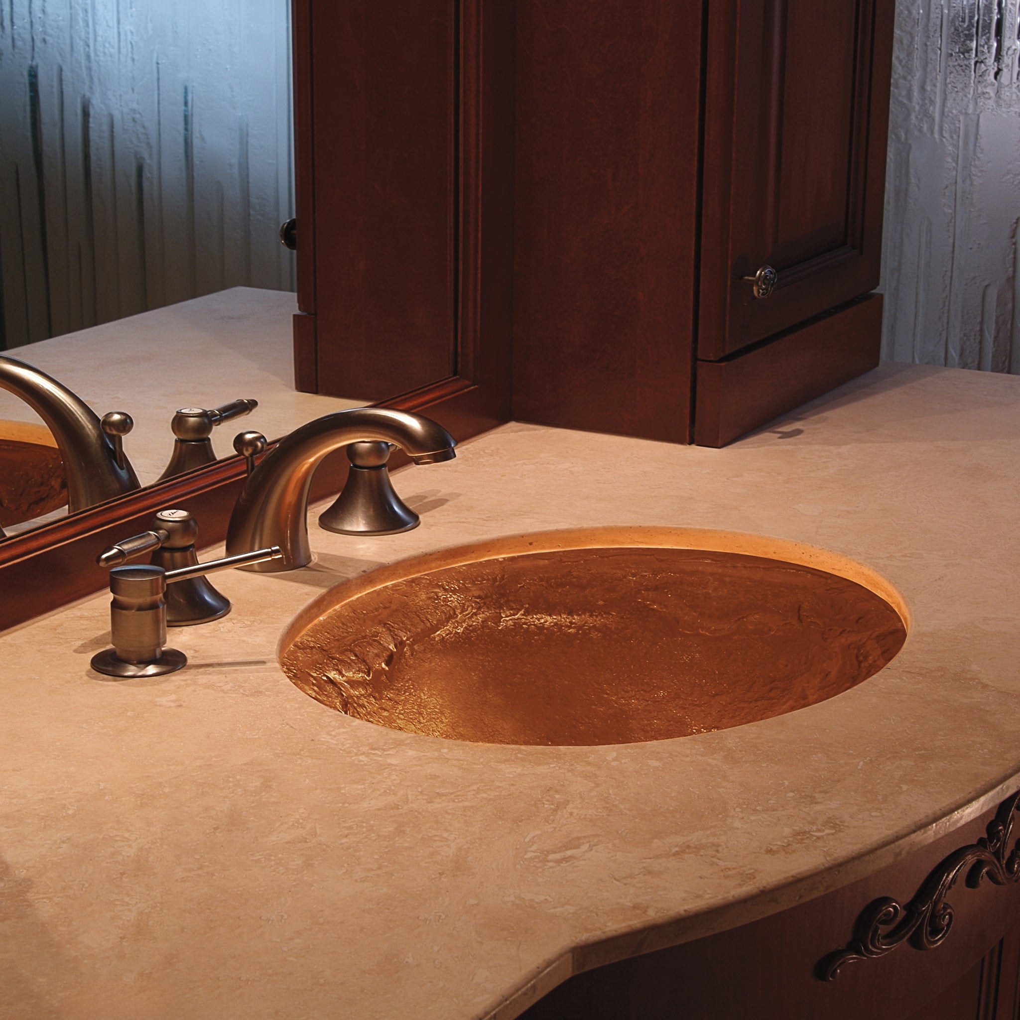 LAS114 3/4’’ (18mm) Thick Undermount Oval Basin