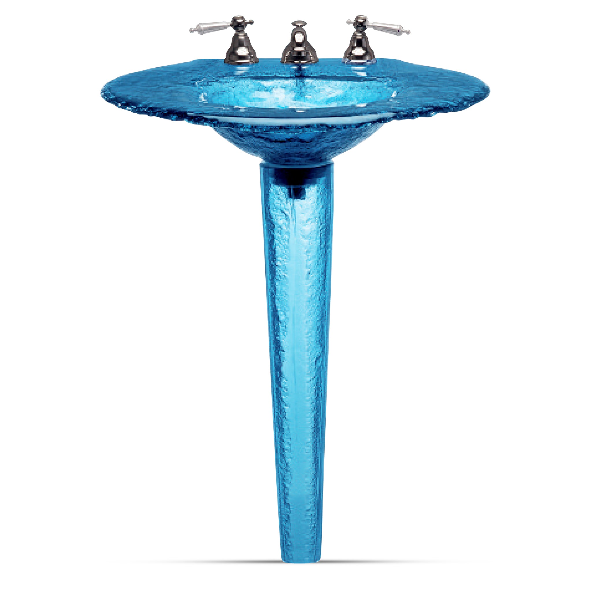 LAS120 Large Round Basin on Small Pedestal